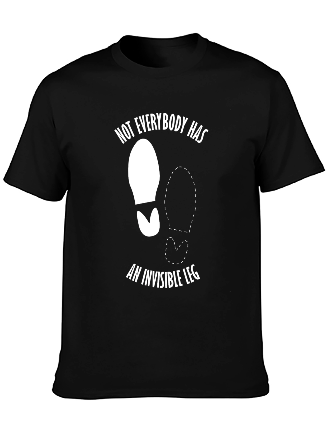 Funny Amputee T-Shirt - Invisible Leg Humor