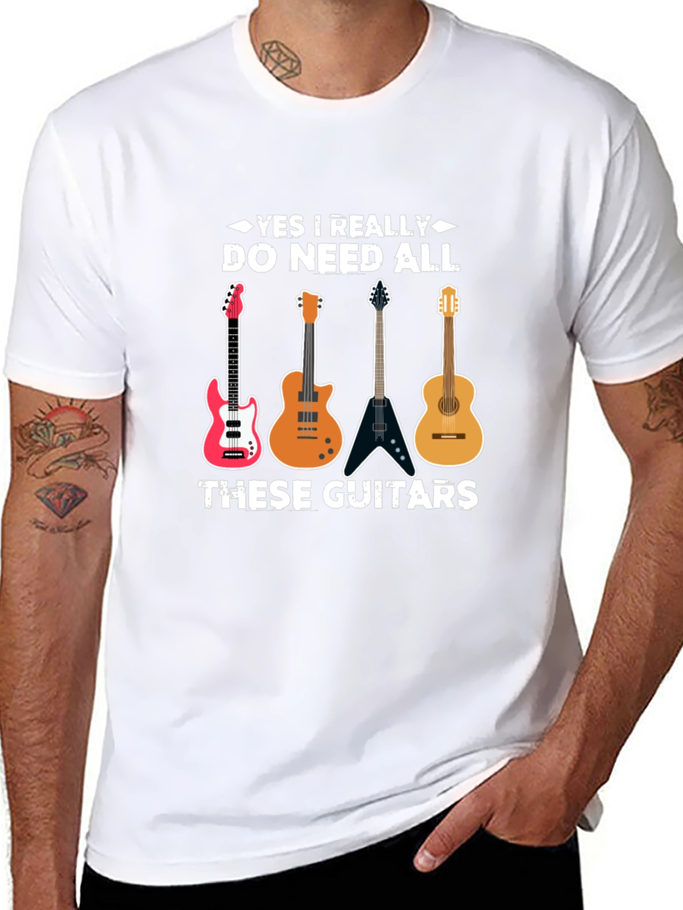 Guitar Lover T-Shirt - Do Need All These Guitars!