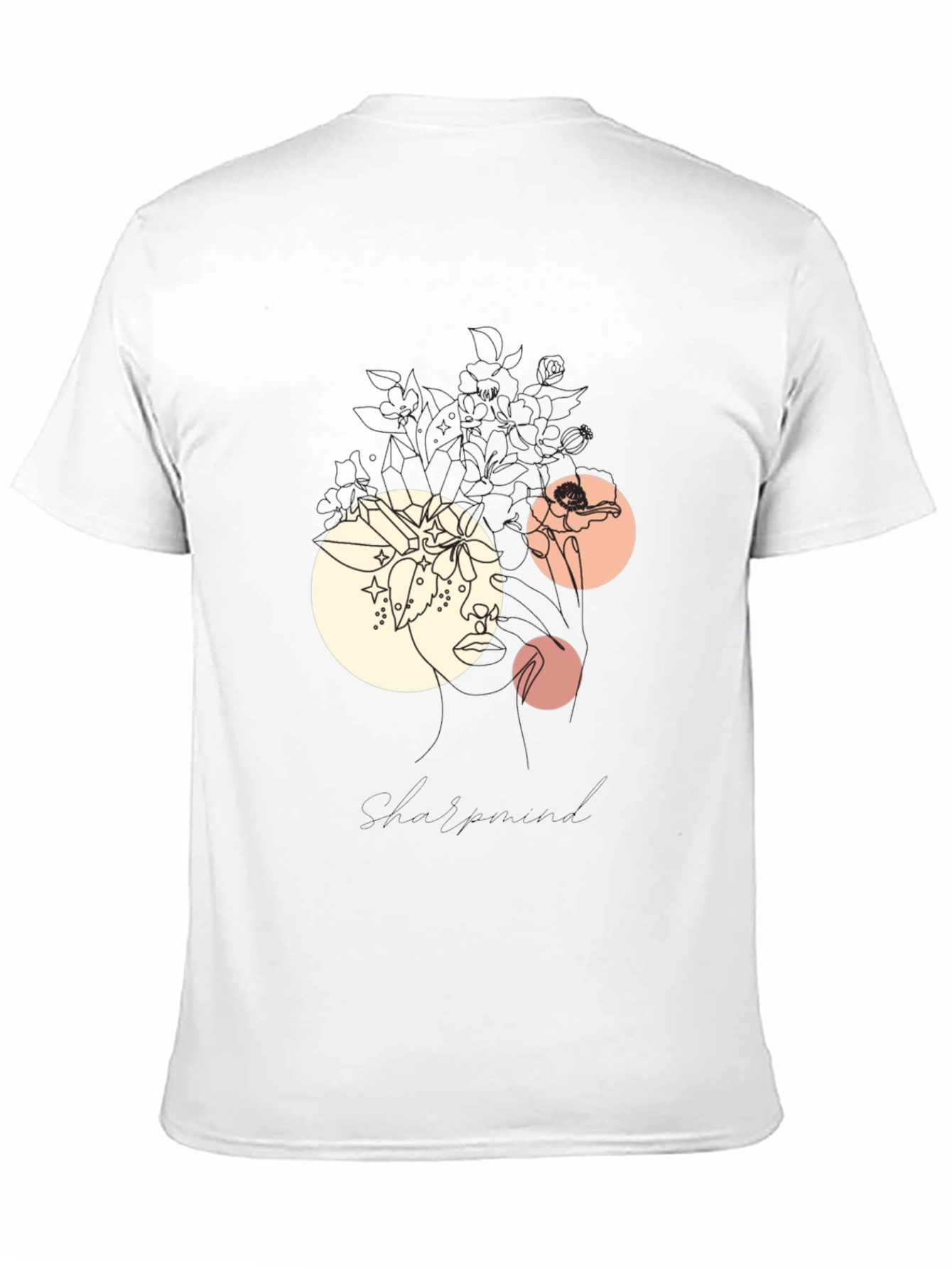 Abstract Graphic Print Black T-Shirt