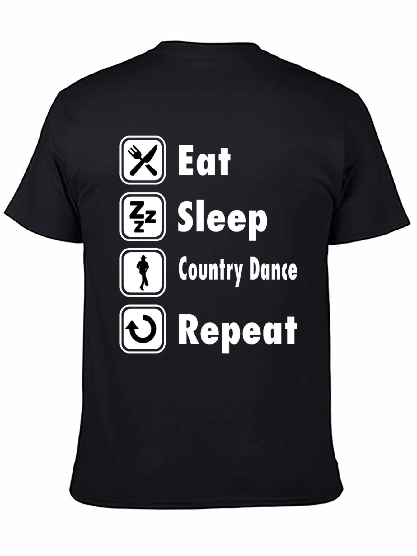 Eat Sleep Country Dance Repeat T-Shirt
