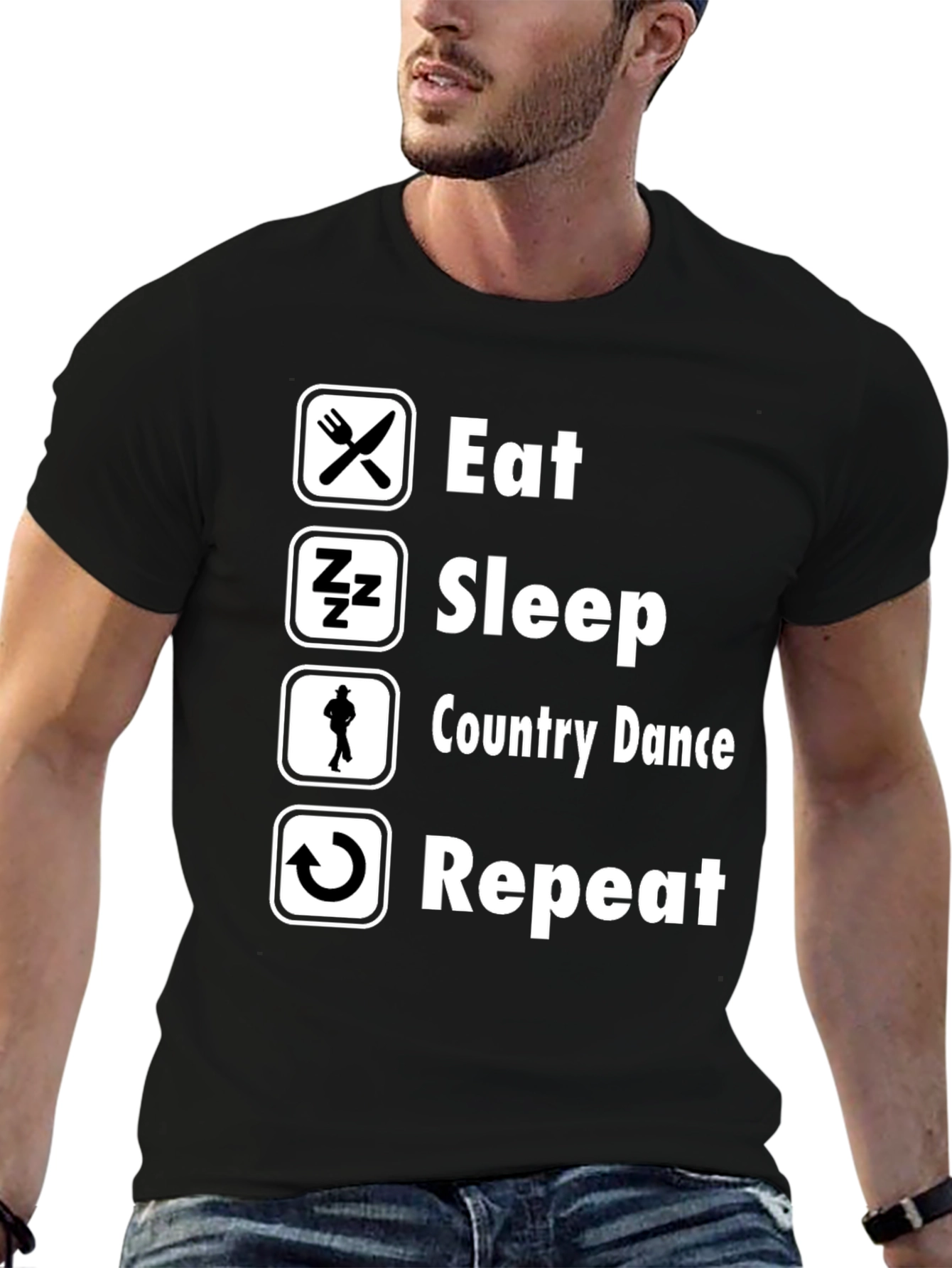 Eat Sleep Country Dance Repeat T-Shirt