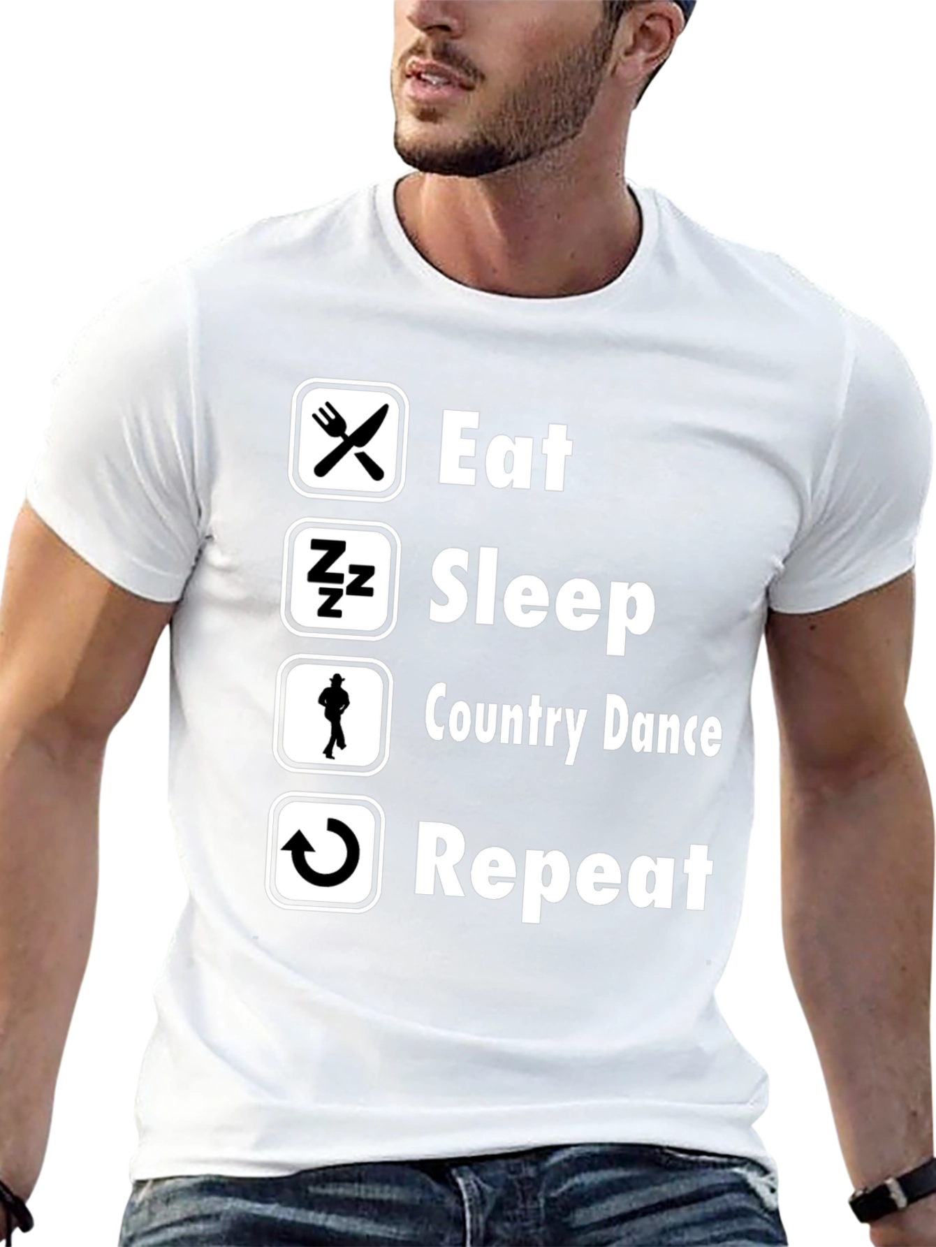 Eat Sleep Country Dance Repeat T-Shirt
