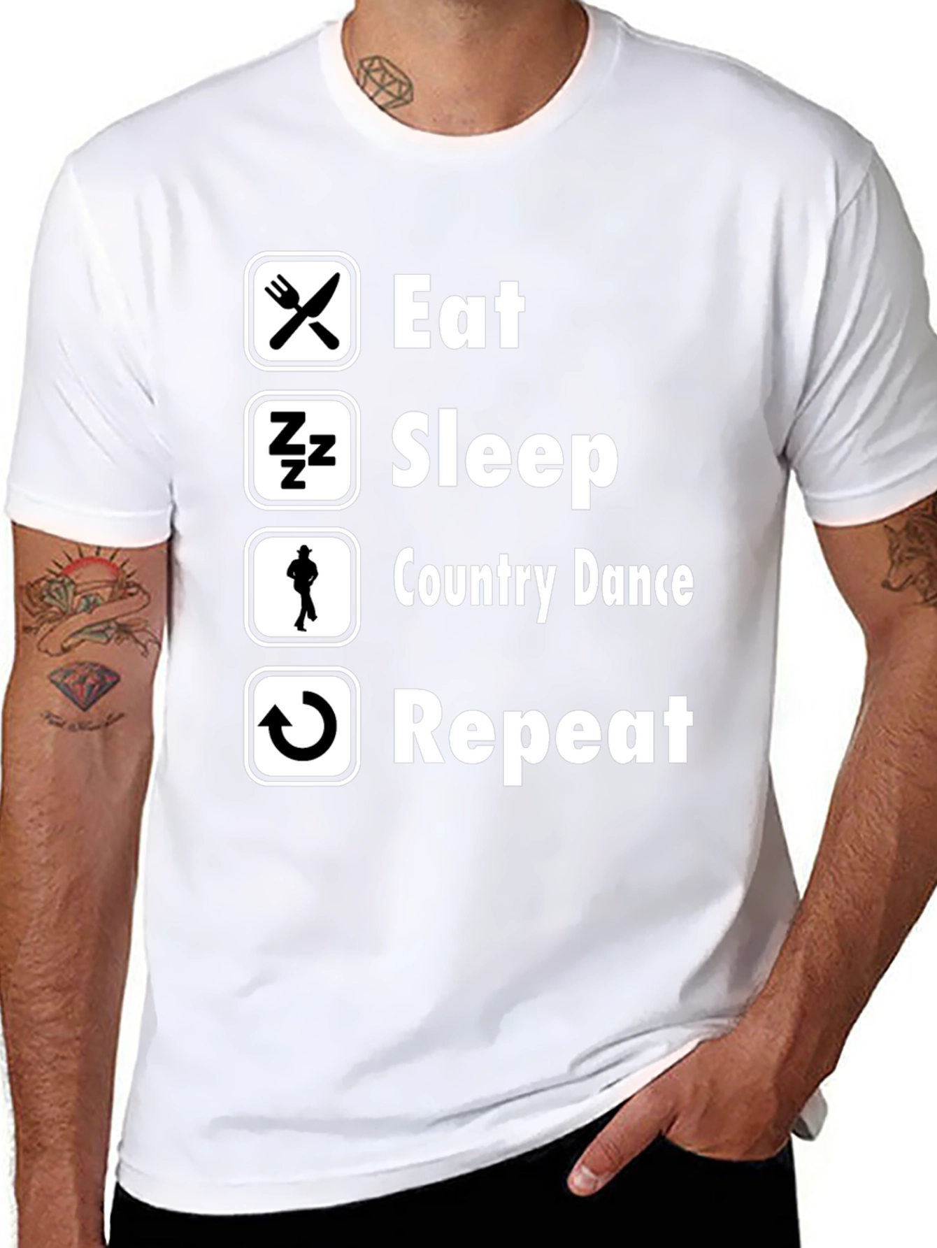 Eat Sleep Country Dance Repeat T-Shirt