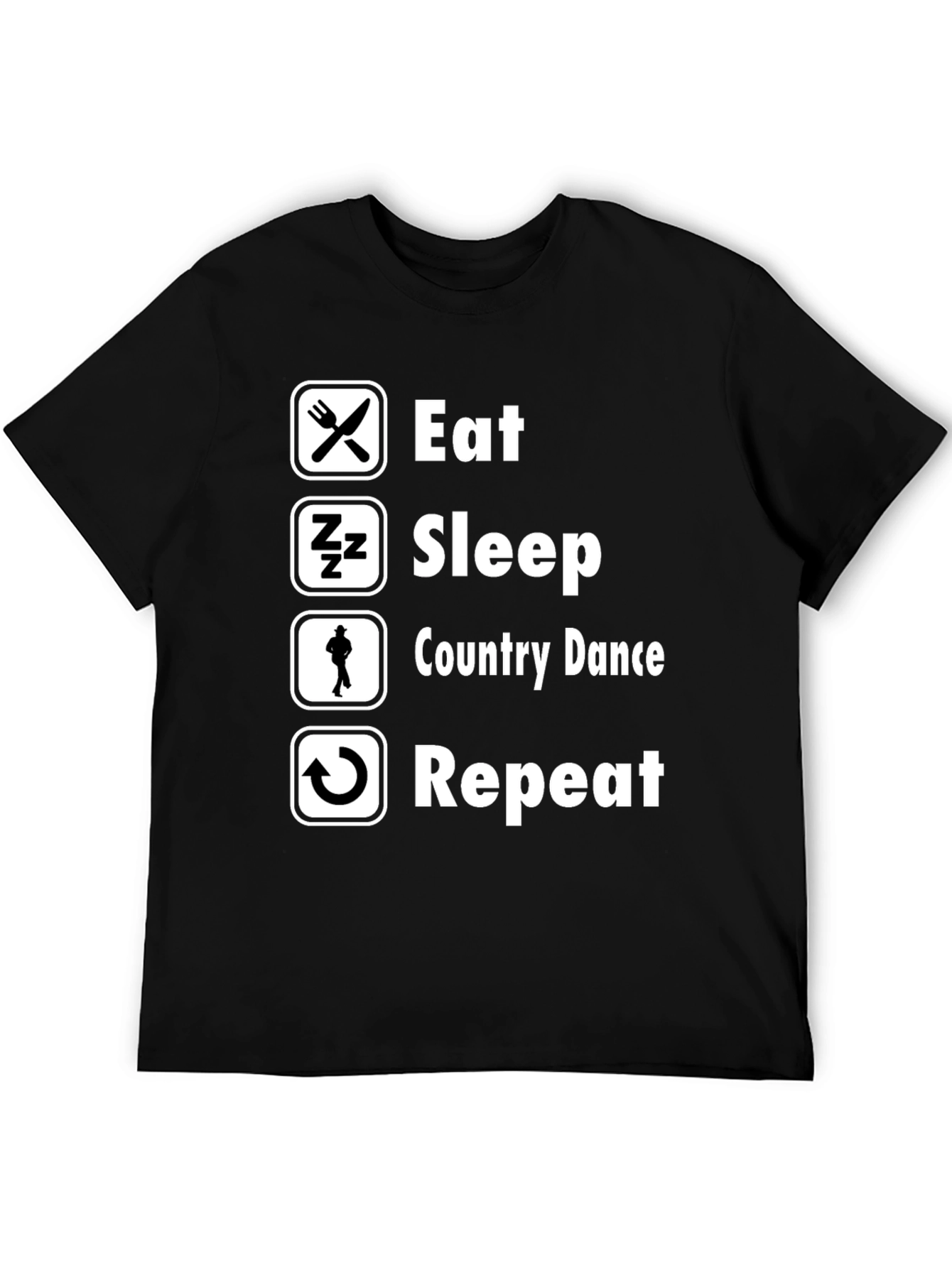 Eat Sleep Country Dance Repeat T-Shirt