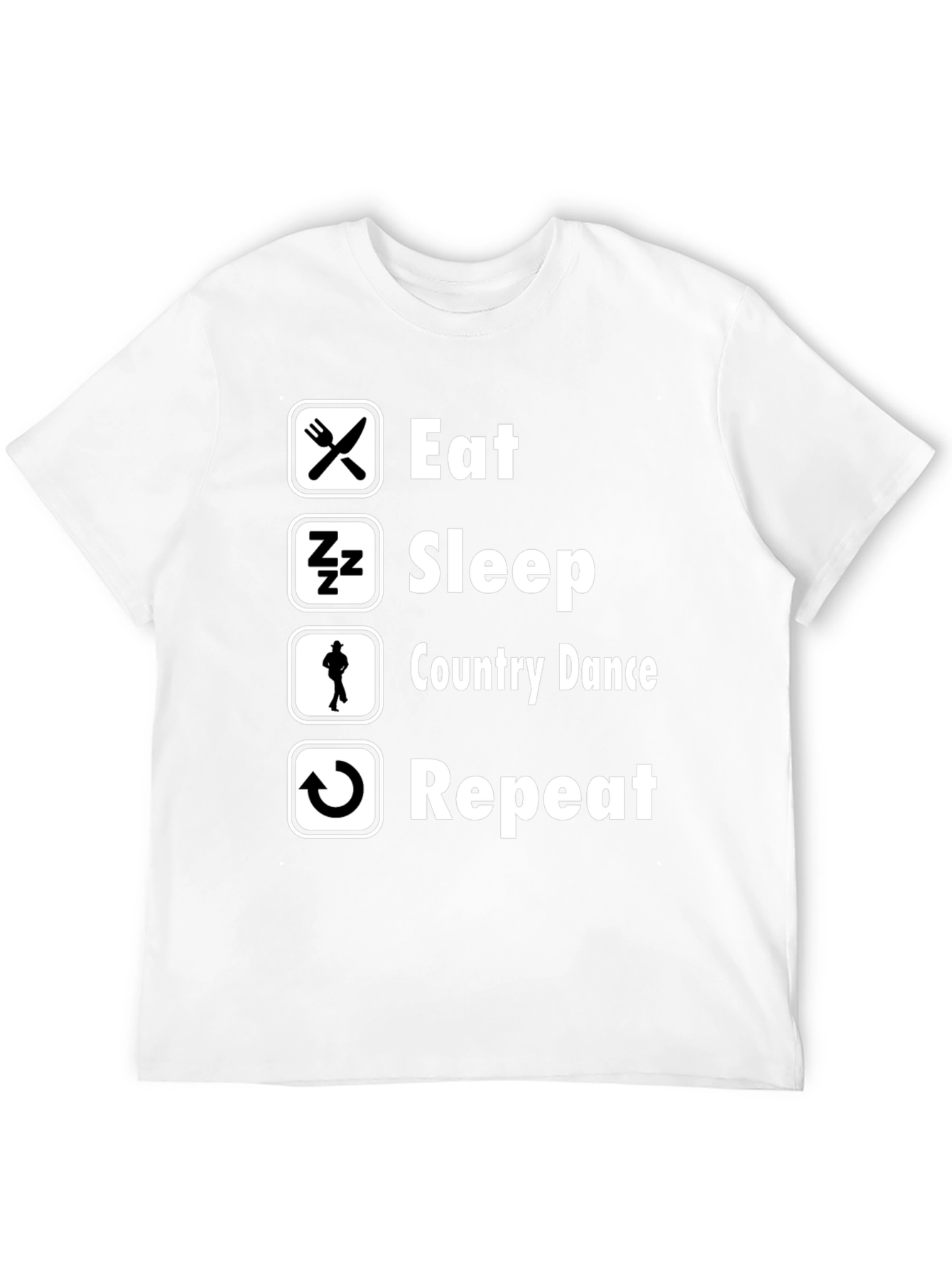 Eat Sleep Country Dance Repeat T-Shirt