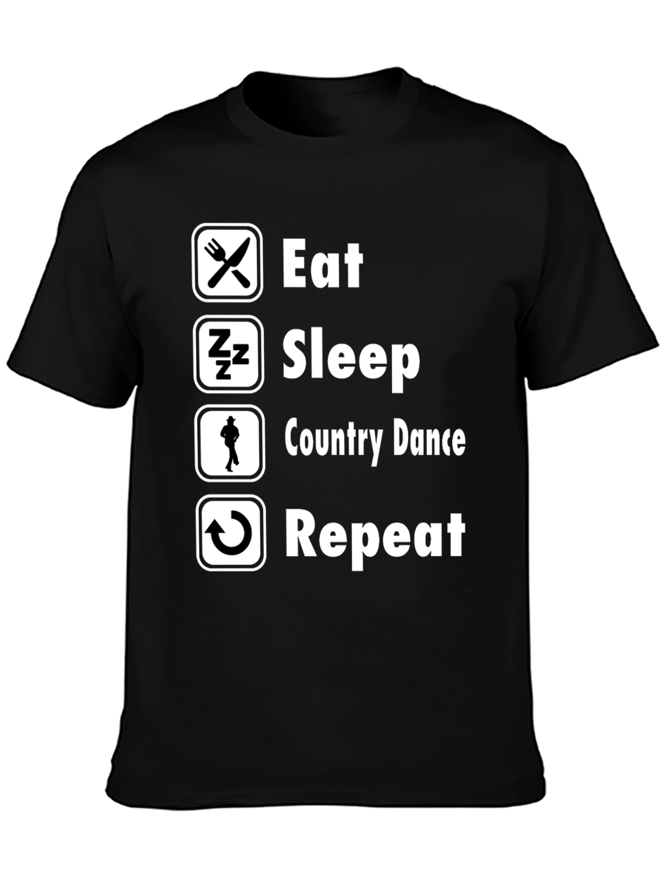 Eat Sleep Country Dance Repeat T-Shirt