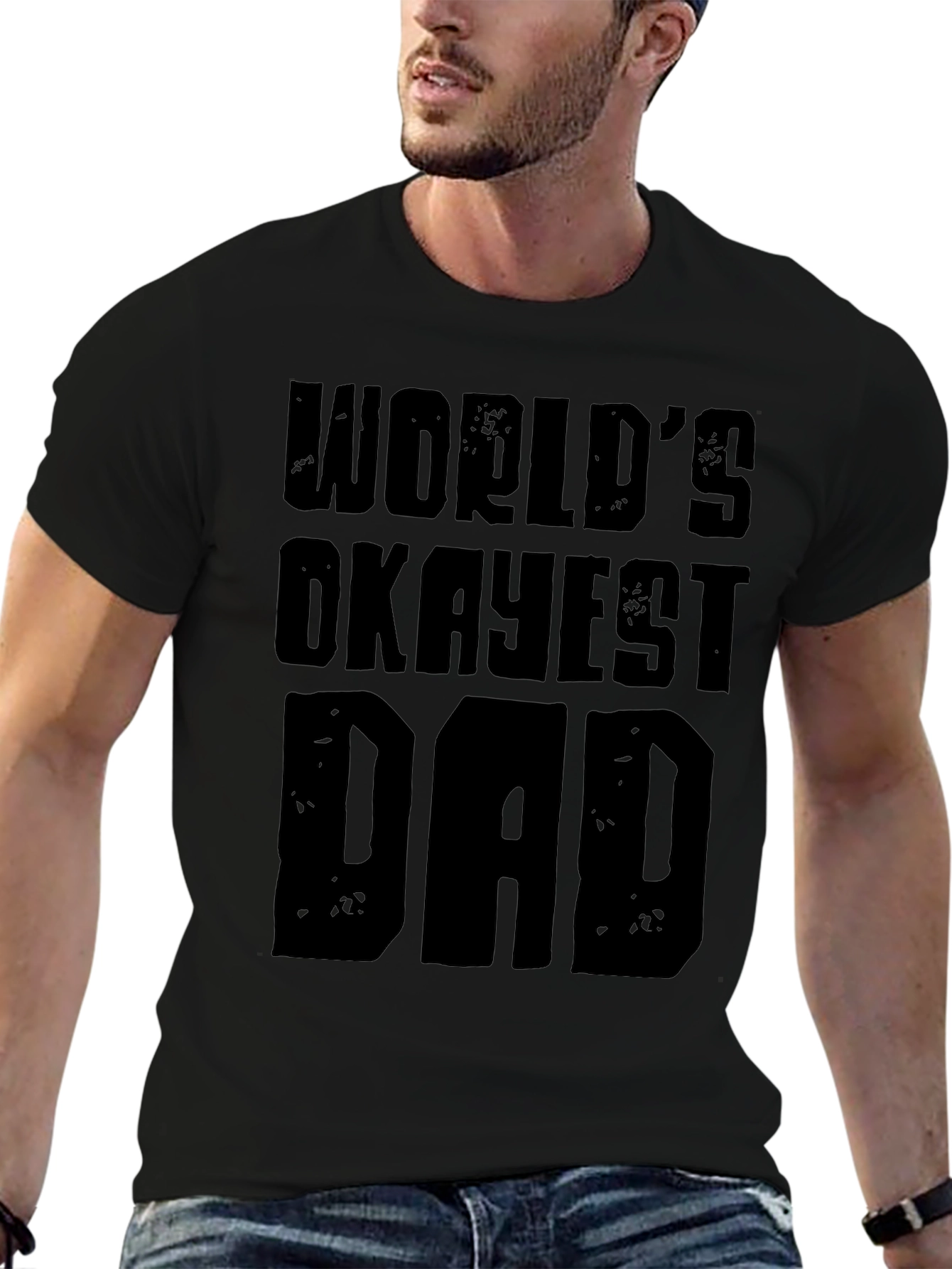 Worlds Okayest Dad Graphic T-Shirt