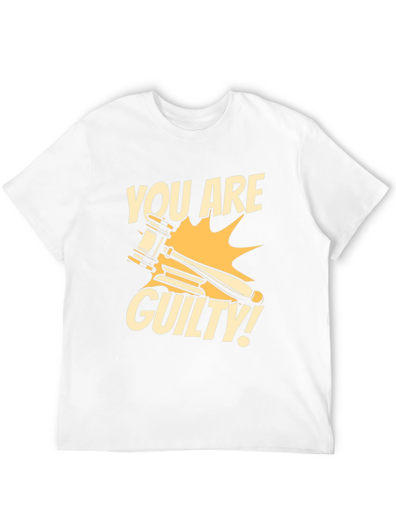 You Are Guilty T-Shirt - Novelty Courtroom Gavel Design