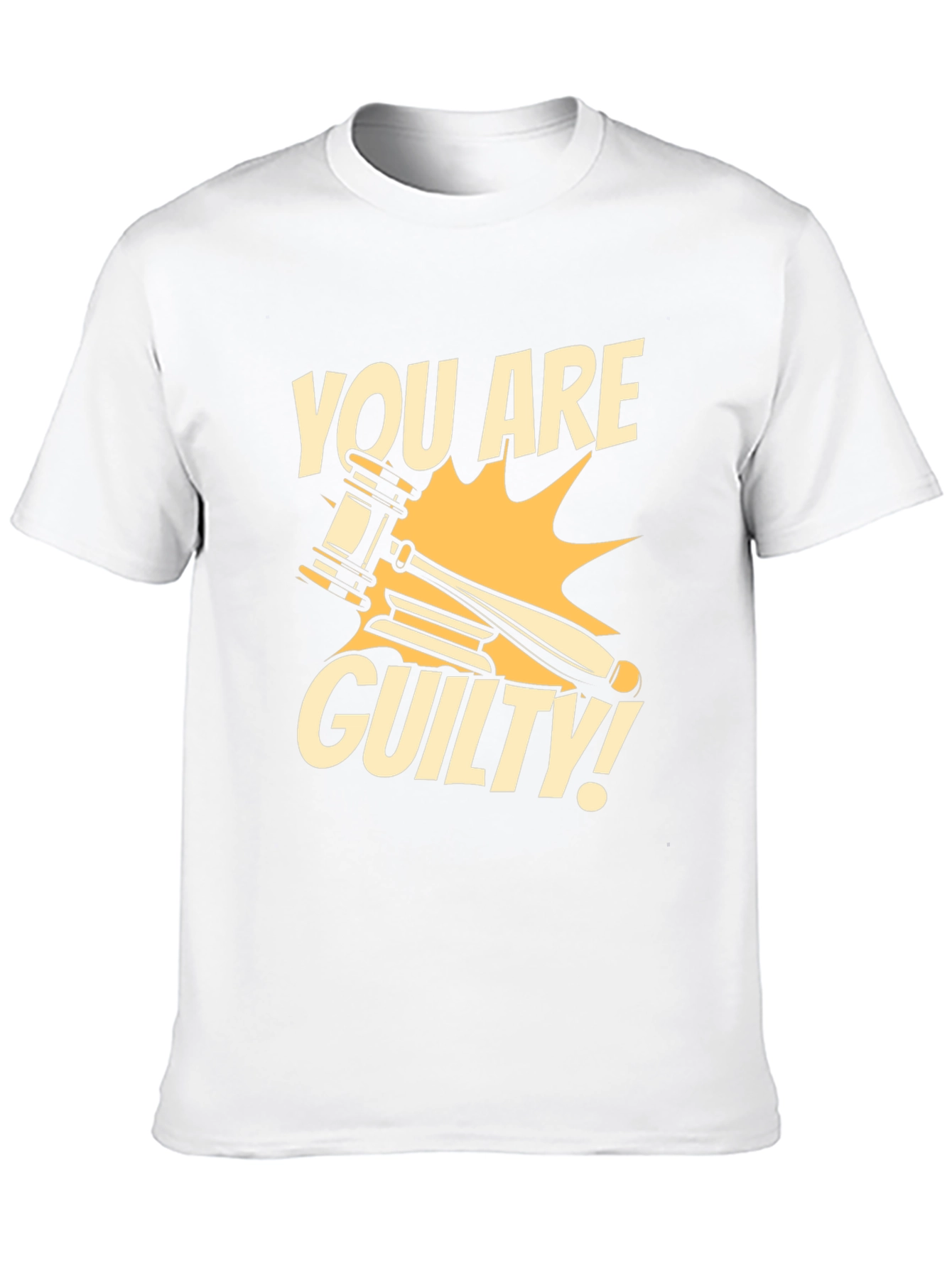 You Are Guilty T-Shirt - Novelty Courtroom Gavel Design
