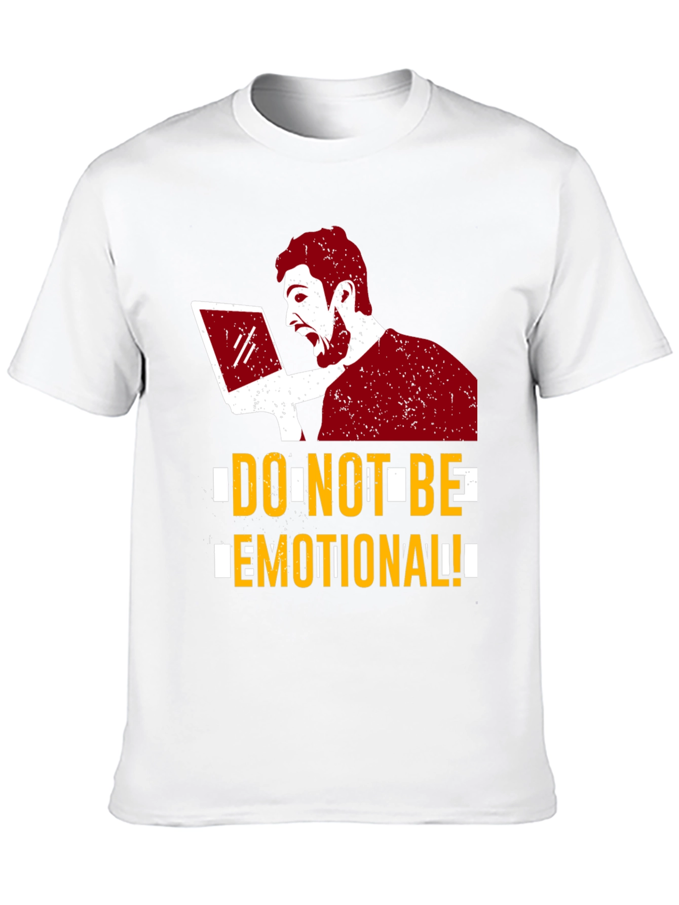 Do Not Be Emotional Graphic Tee - Black
