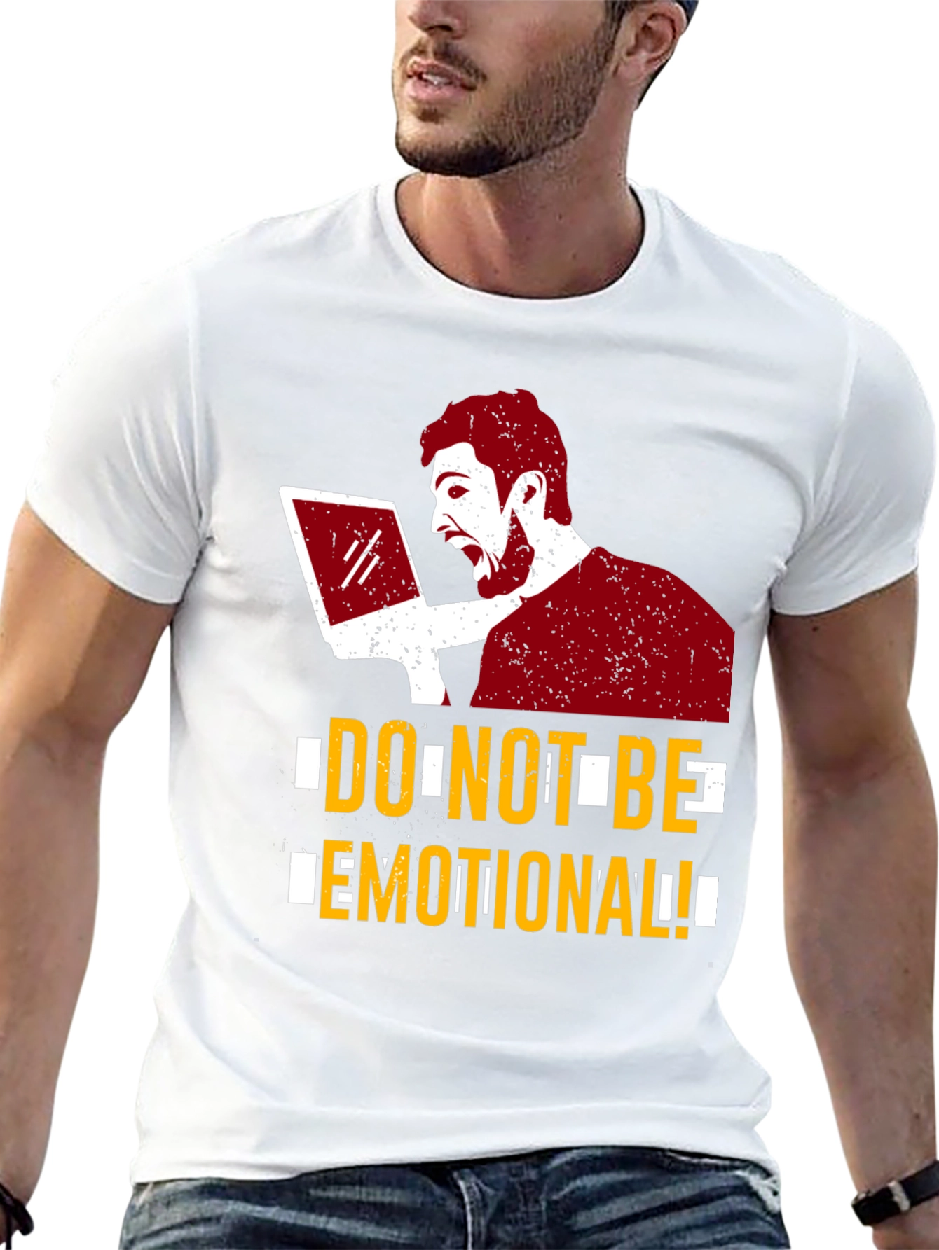 Do Not Be Emotional Graphic Tee - Black