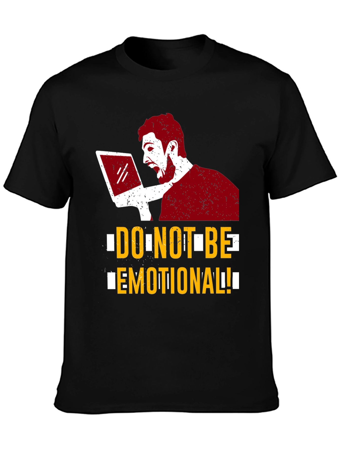 Do Not Be Emotional Graphic Tee - Black