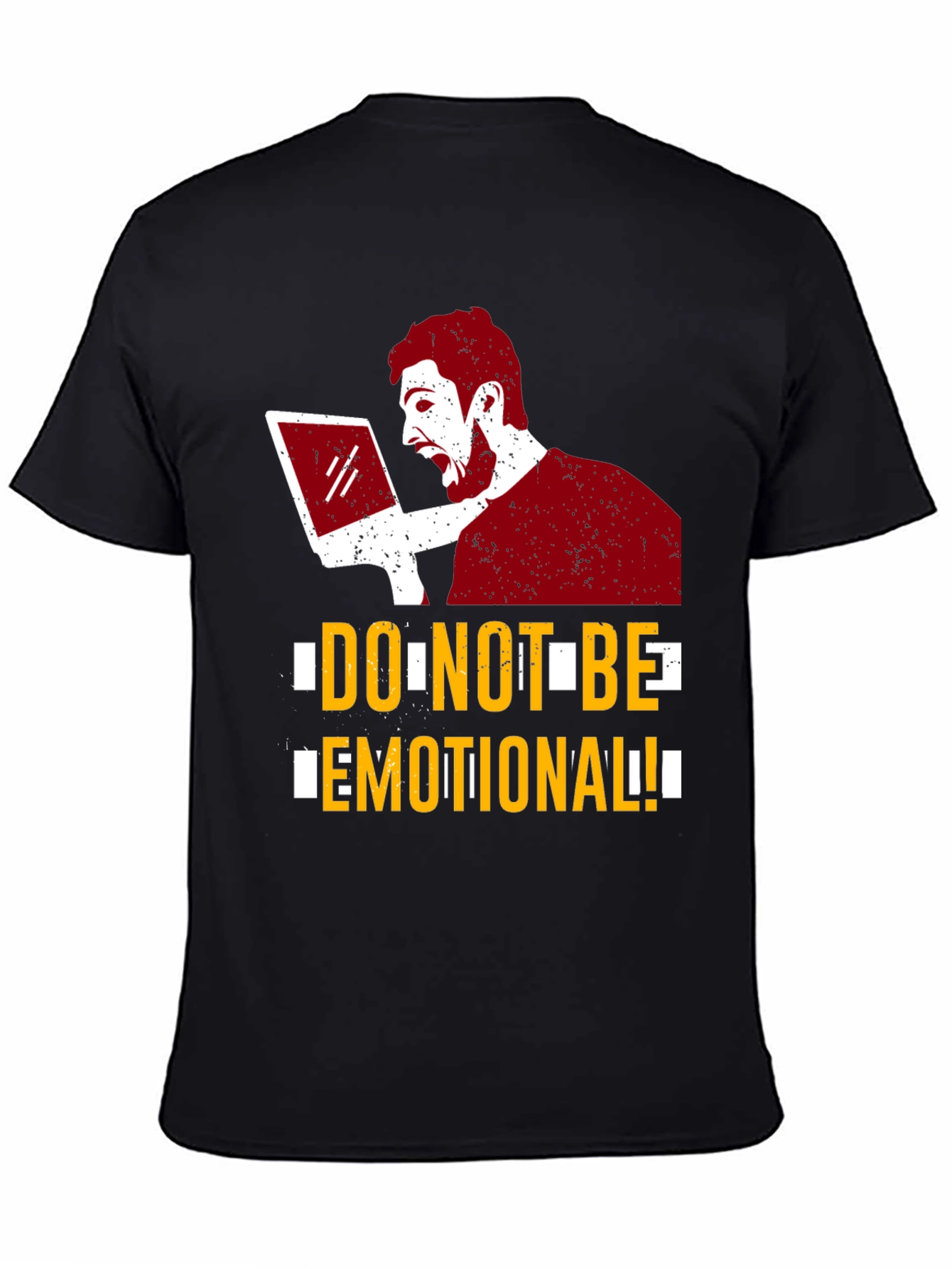 Do Not Be Emotional Graphic Tee - Black