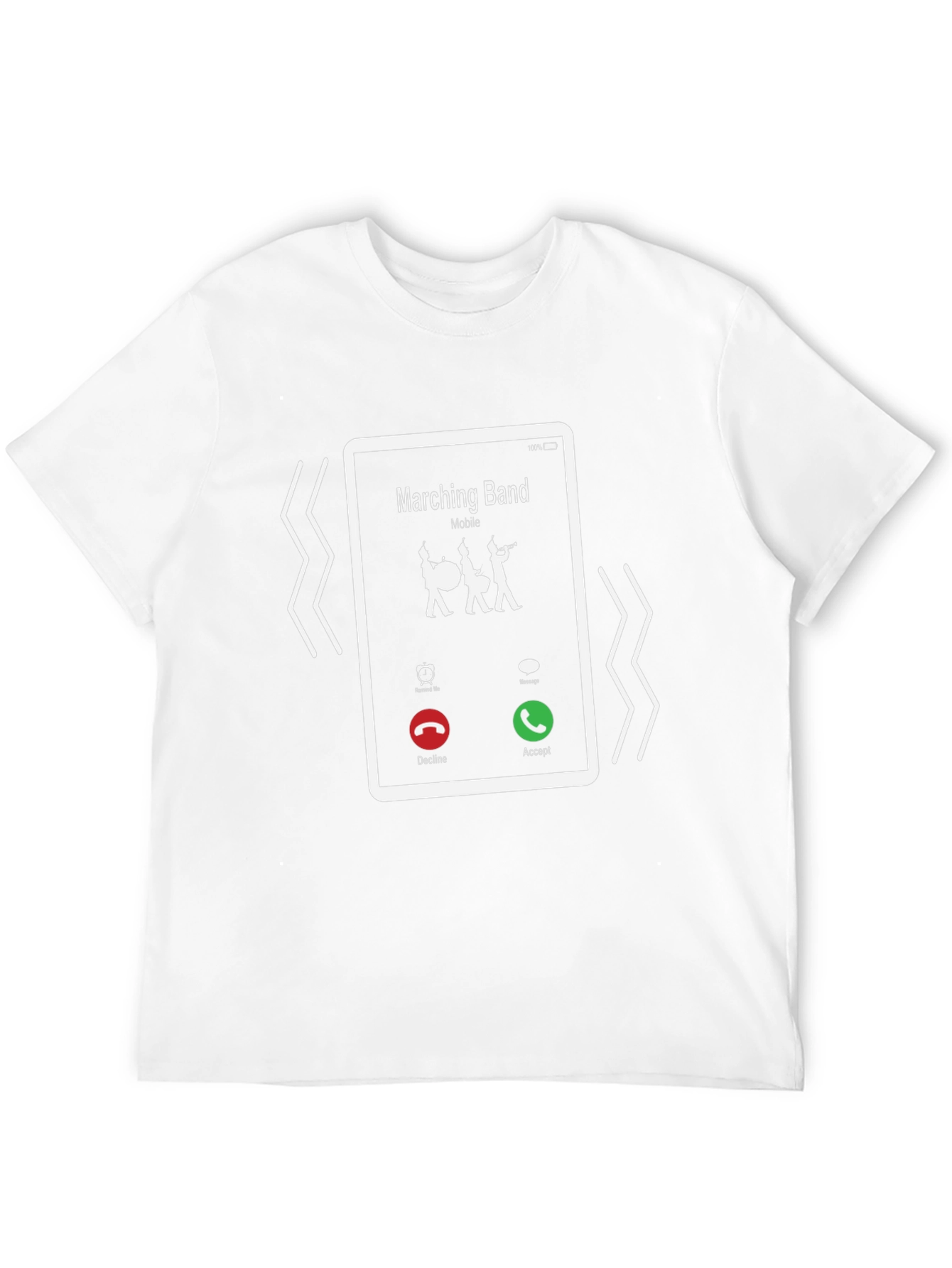 Marching Band Incoming Call Graphic Tee