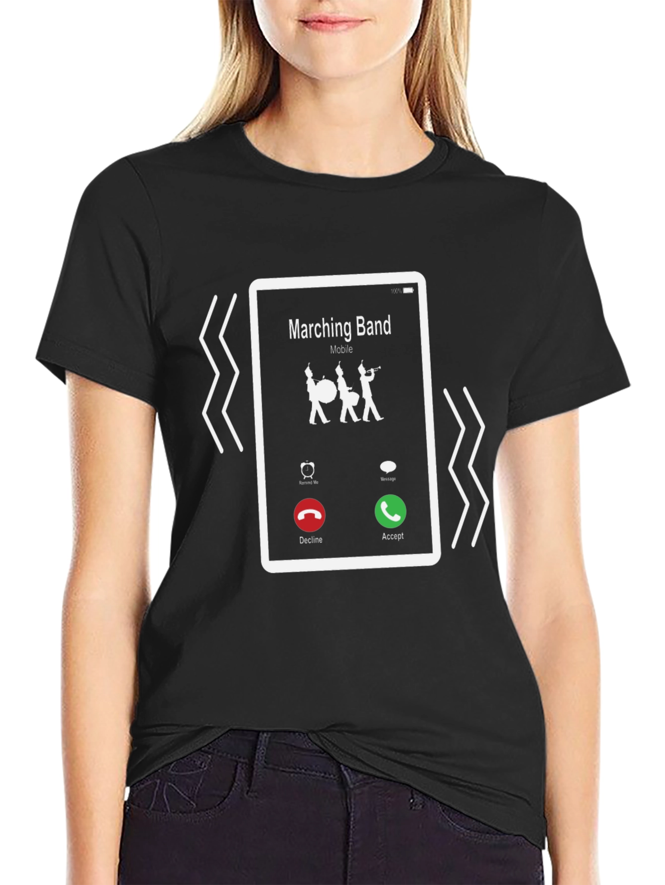 Marching Band Incoming Call Graphic Tee