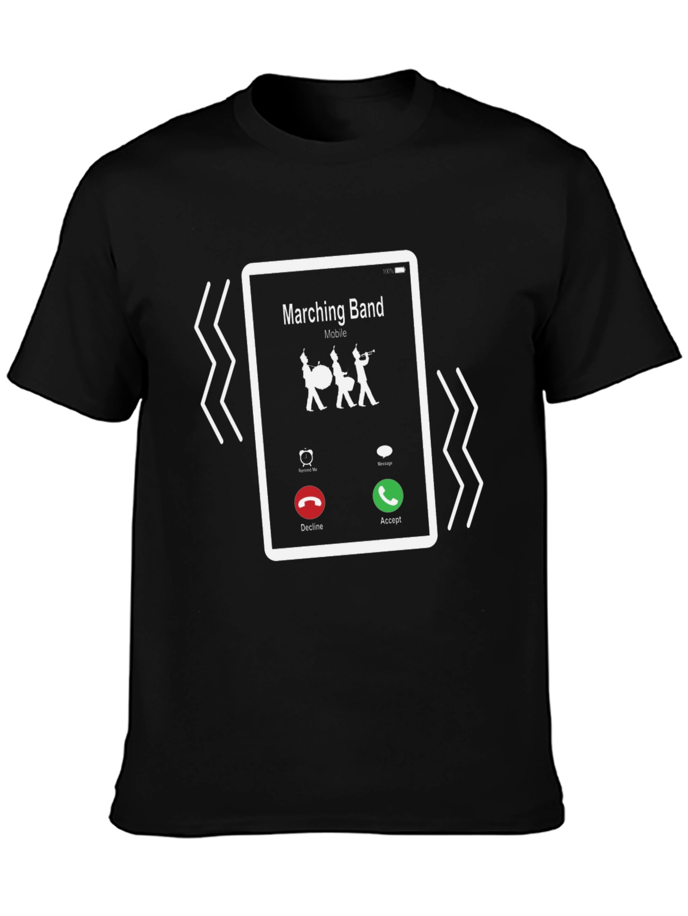 Marching Band Incoming Call Graphic Tee