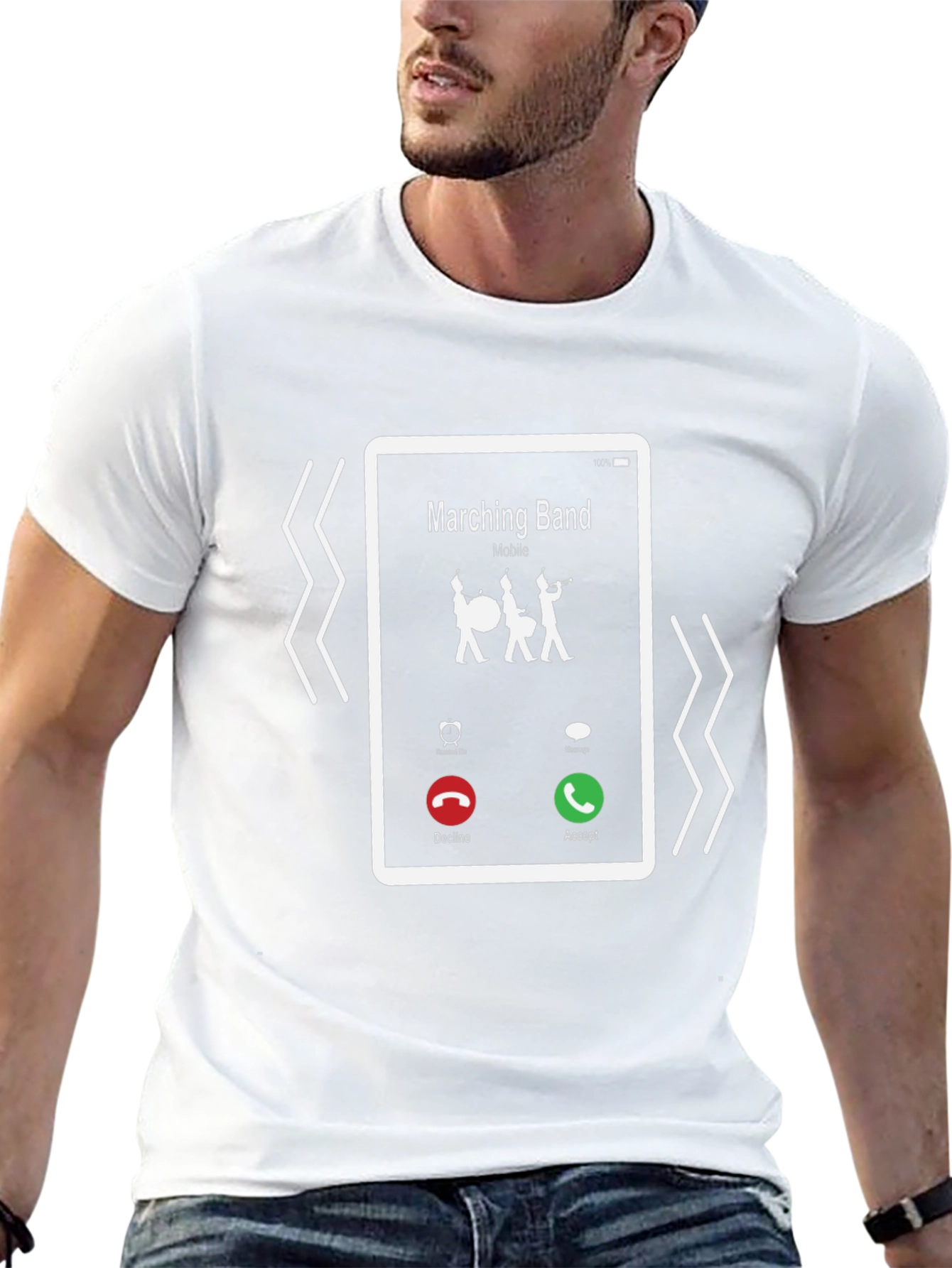 Marching Band Incoming Call Graphic Tee