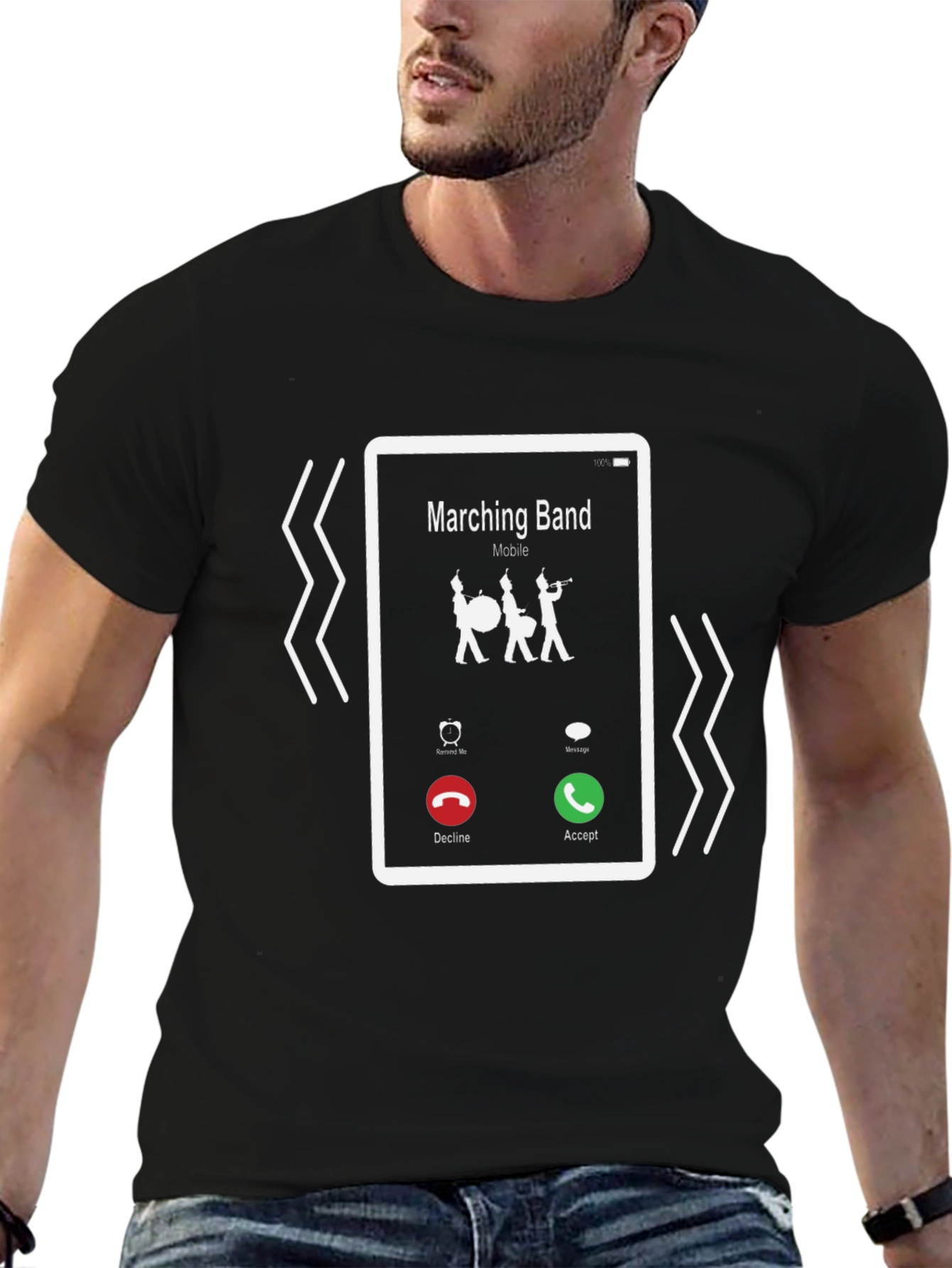 Marching Band Incoming Call Graphic Tee