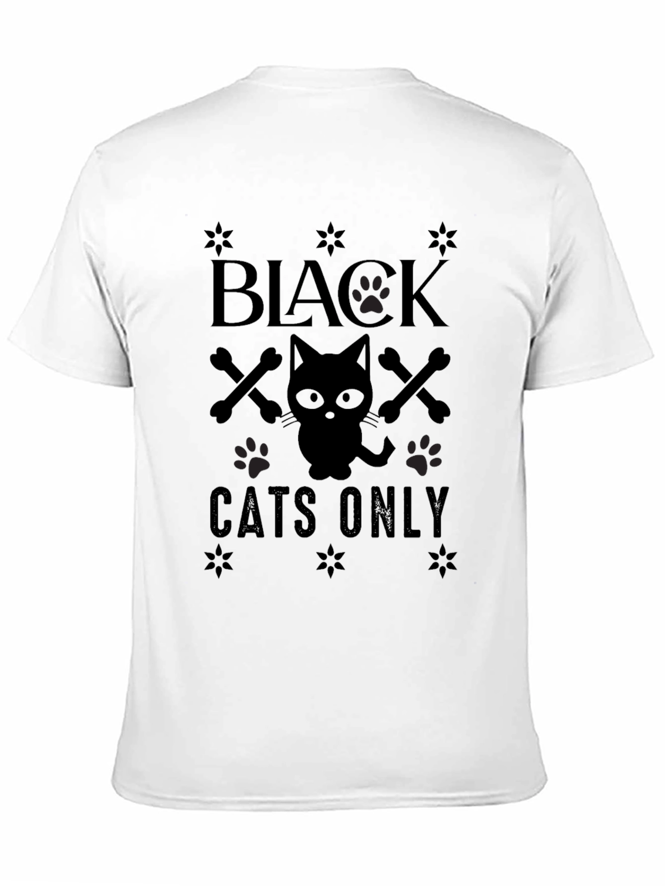 Black Cats Only Graphic T-Shirt