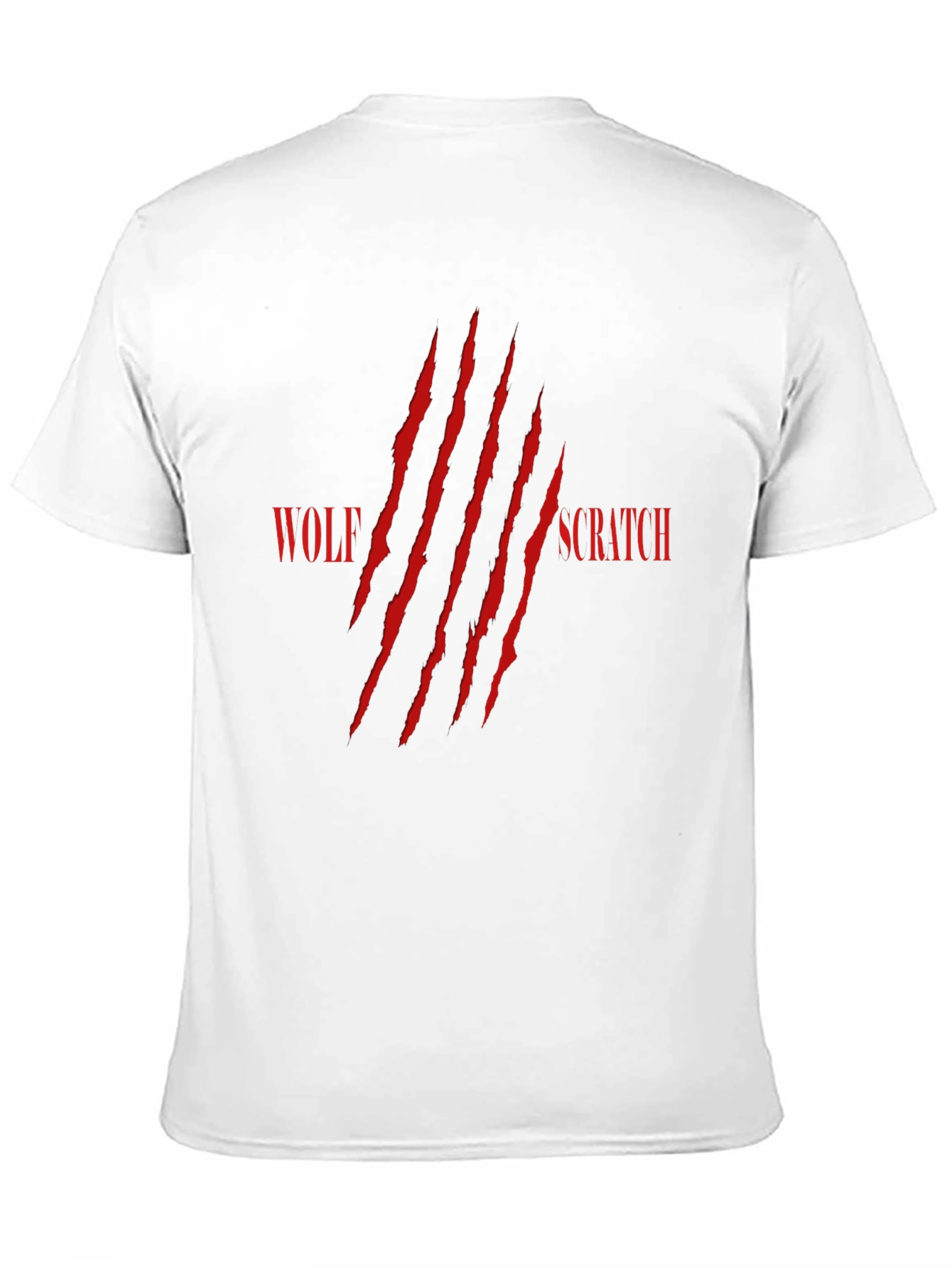 Wolf Scratch Graphic Print T-Shirt