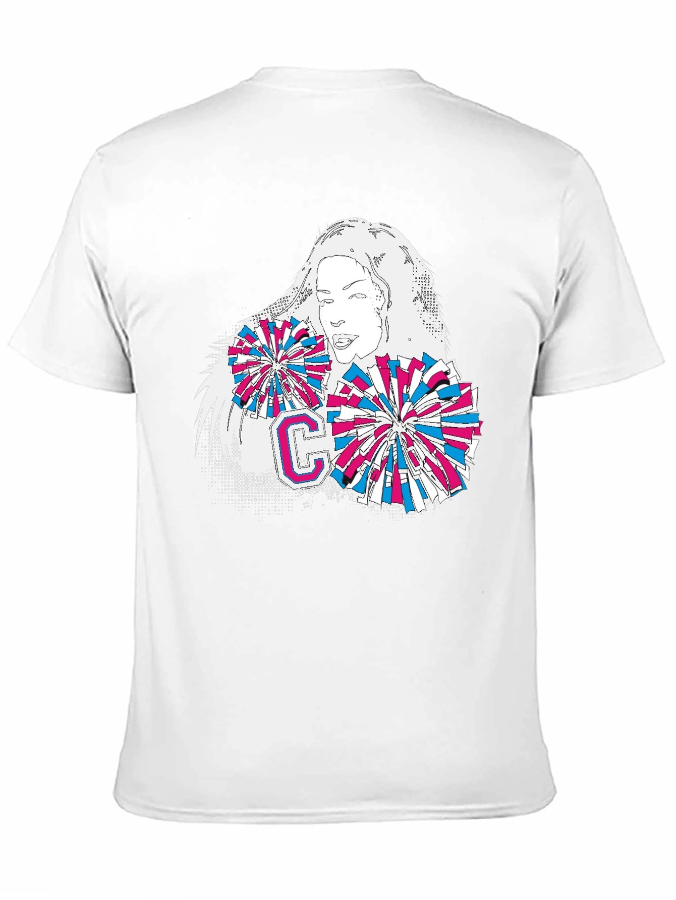 Cheerleader Graphic T-Shirt - Stylish Cotton Tee
