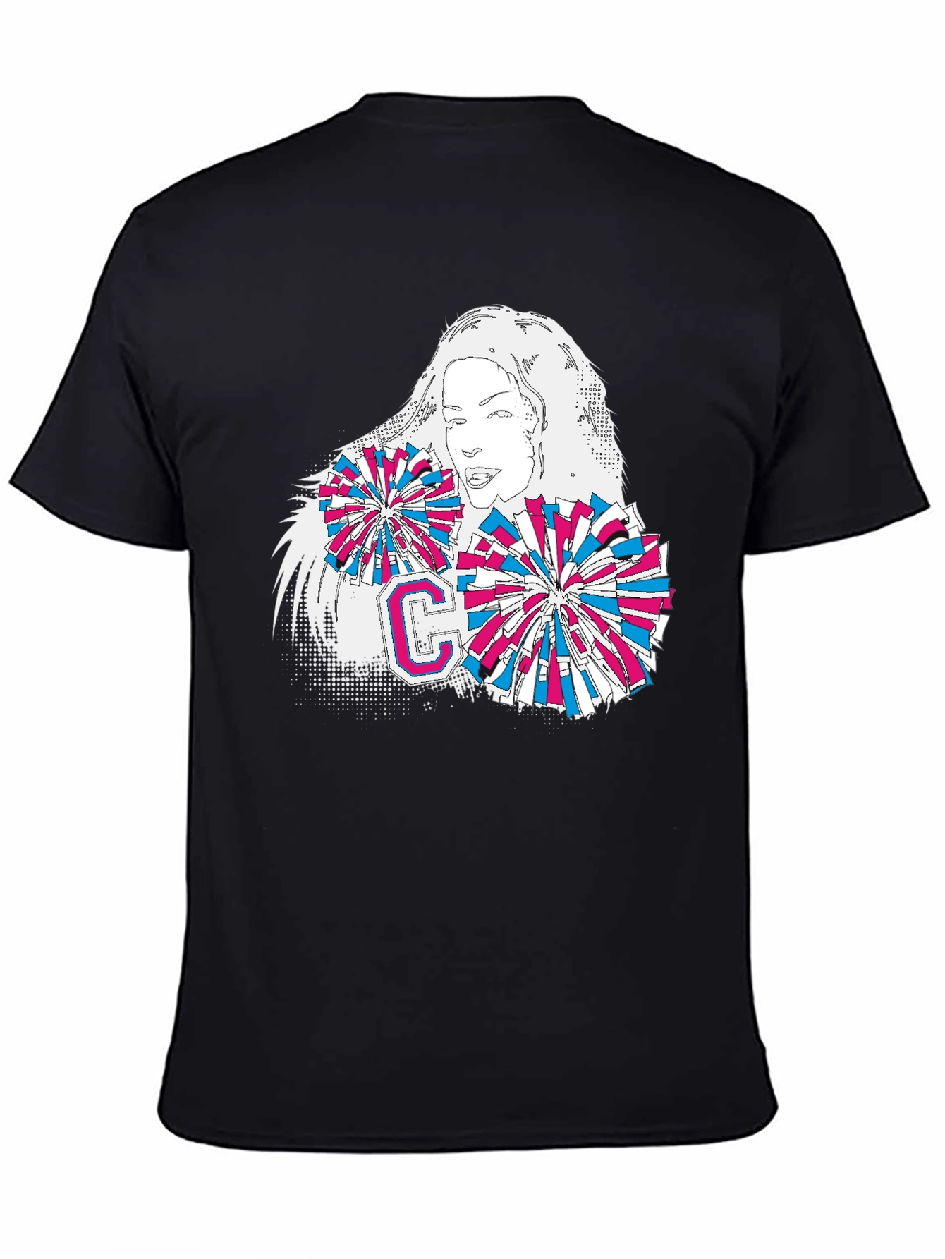 Cheerleader Graphic T-Shirt - Stylish Cotton Tee