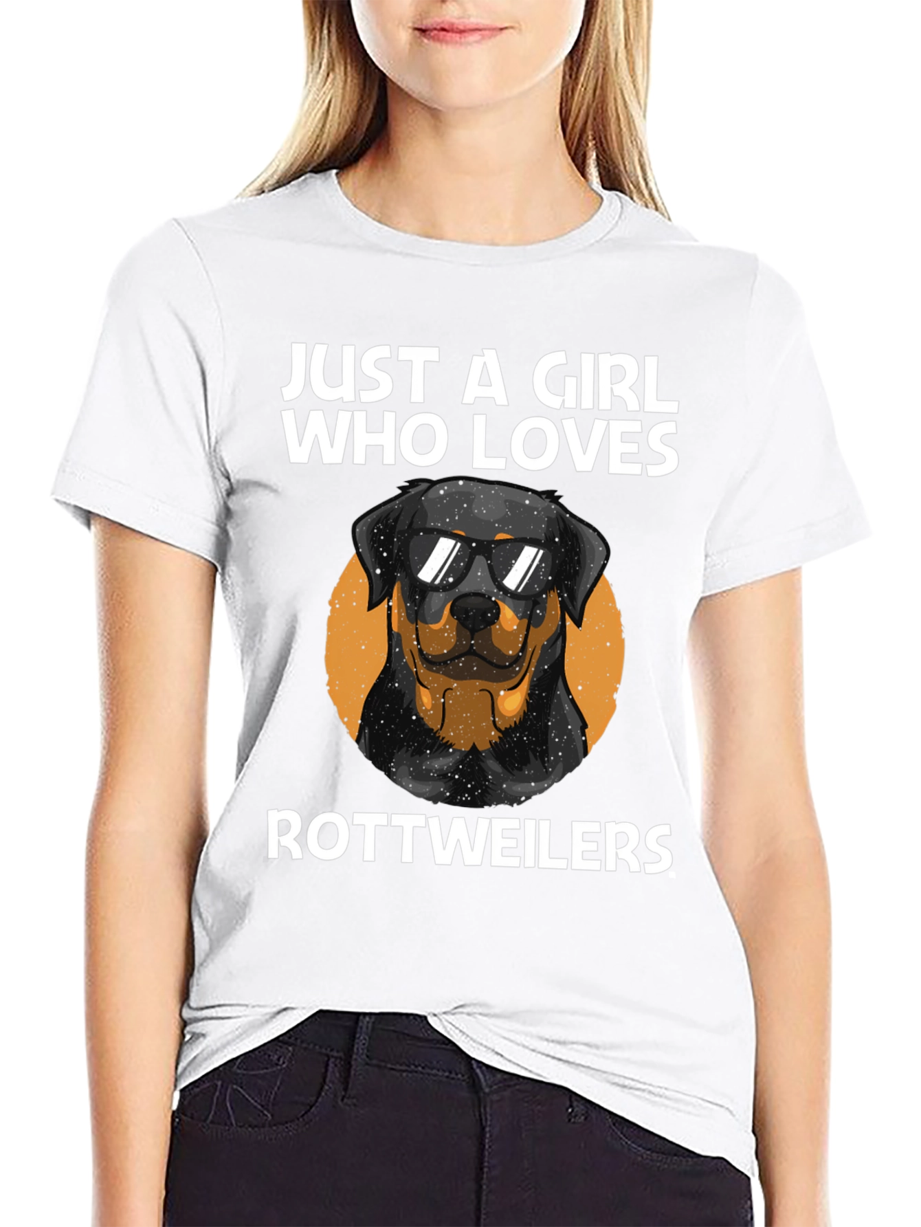 Just A Girl Who Loves Rottweilers T-Shirt