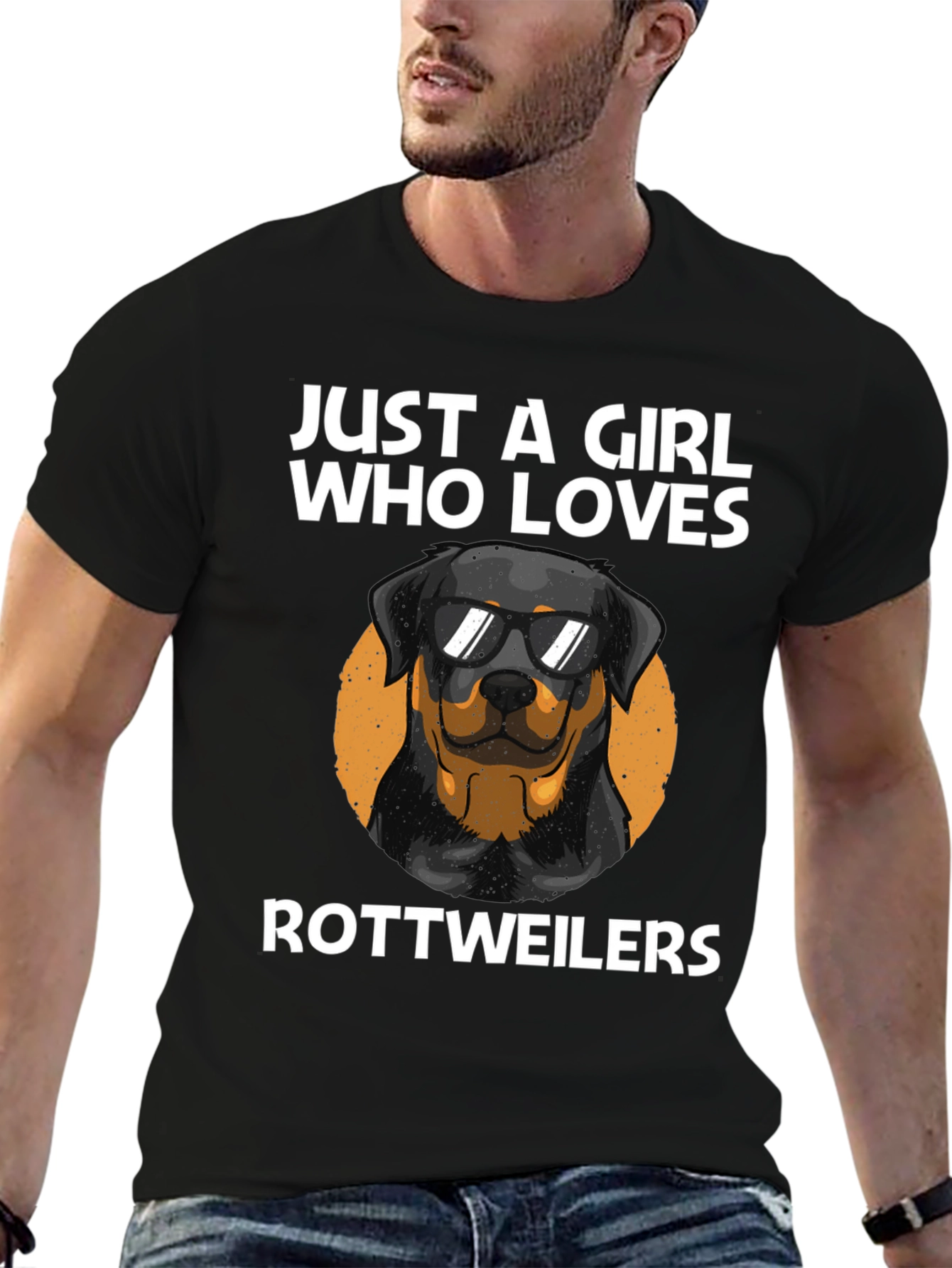 Just A Girl Who Loves Rottweilers T-Shirt