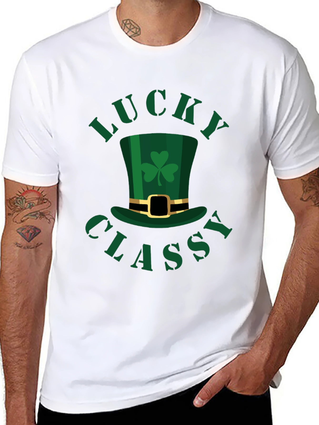 Lucky Classy St. Patricks Day Graphic Tee