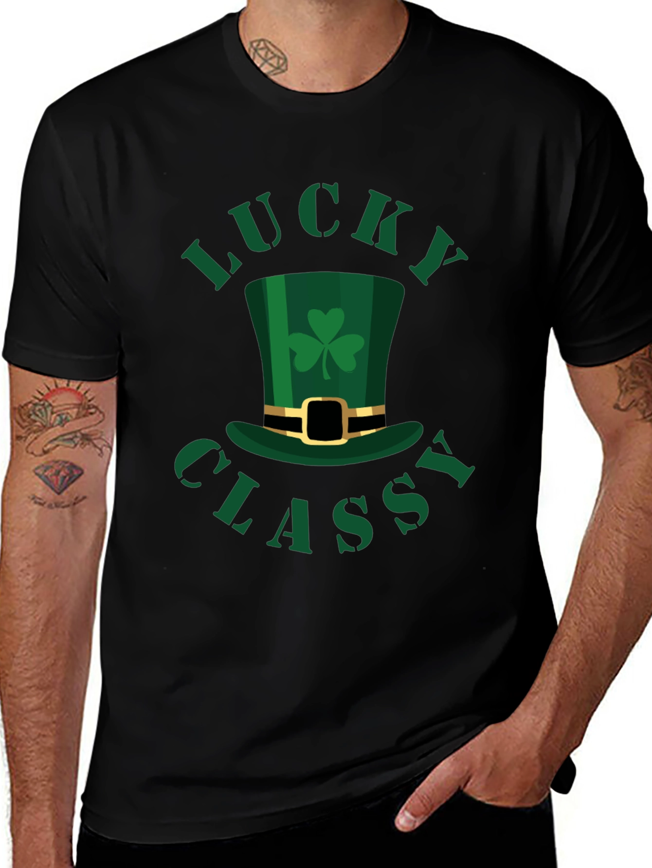 Lucky Classy St. Patricks Day Graphic Tee