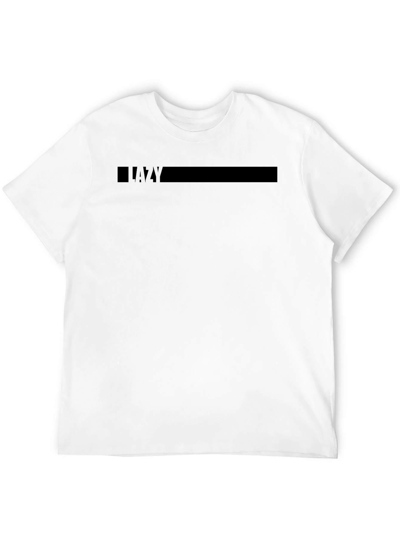 Lazy Graphic Black T-Shirt