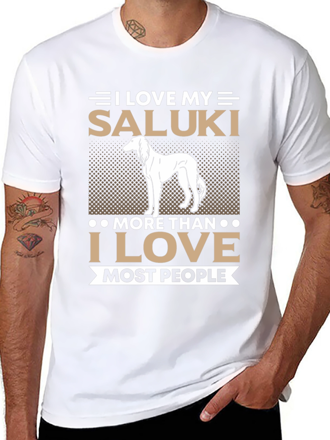 I Love My Saluki Dog T-Shirt Saluki Lover Gift