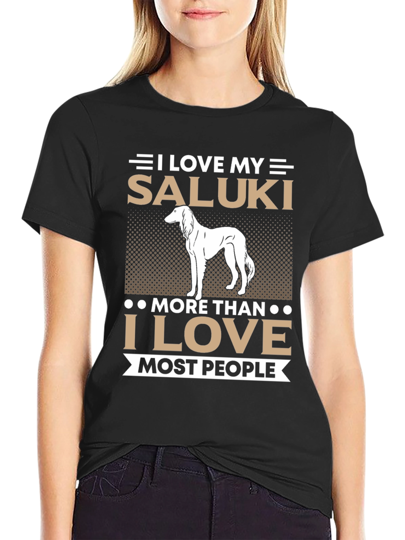 I Love My Saluki Dog T-Shirt Saluki Lover Gift
