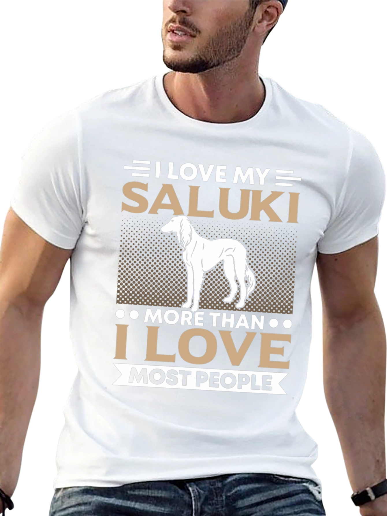 I Love My Saluki Dog T-Shirt Saluki Lover Gift