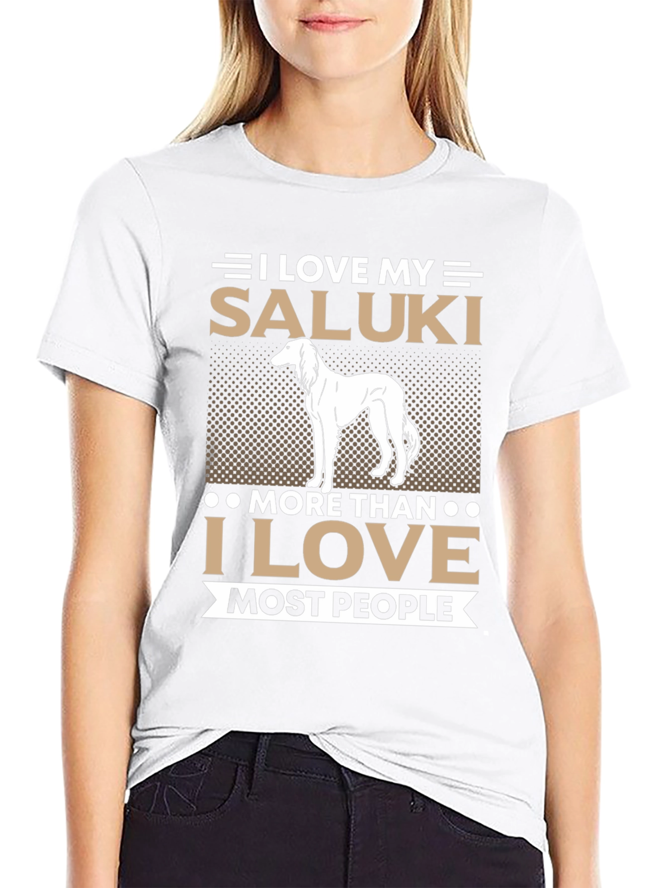 I Love My Saluki Dog T-Shirt Saluki Lover Gift