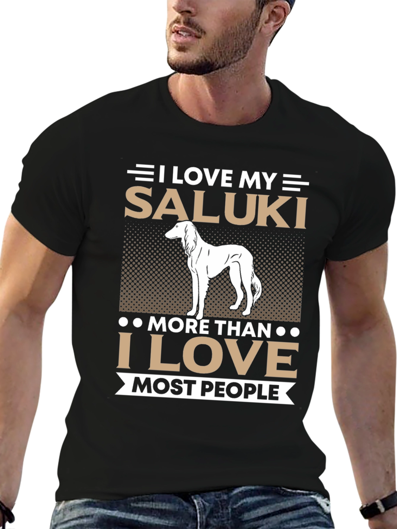 I Love My Saluki Dog T-Shirt Saluki Lover Gift