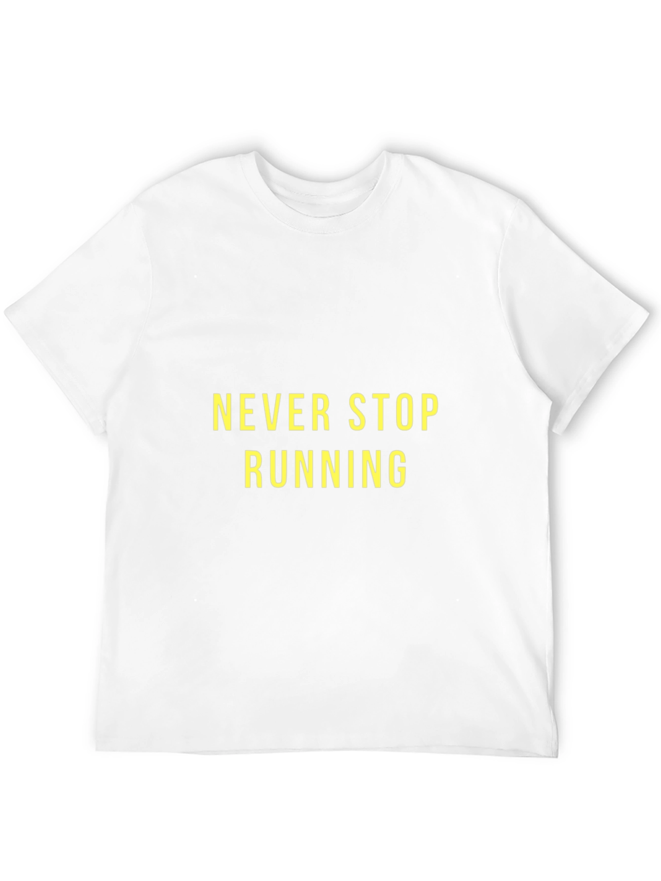 Never Stop Running Black Graphic Tee