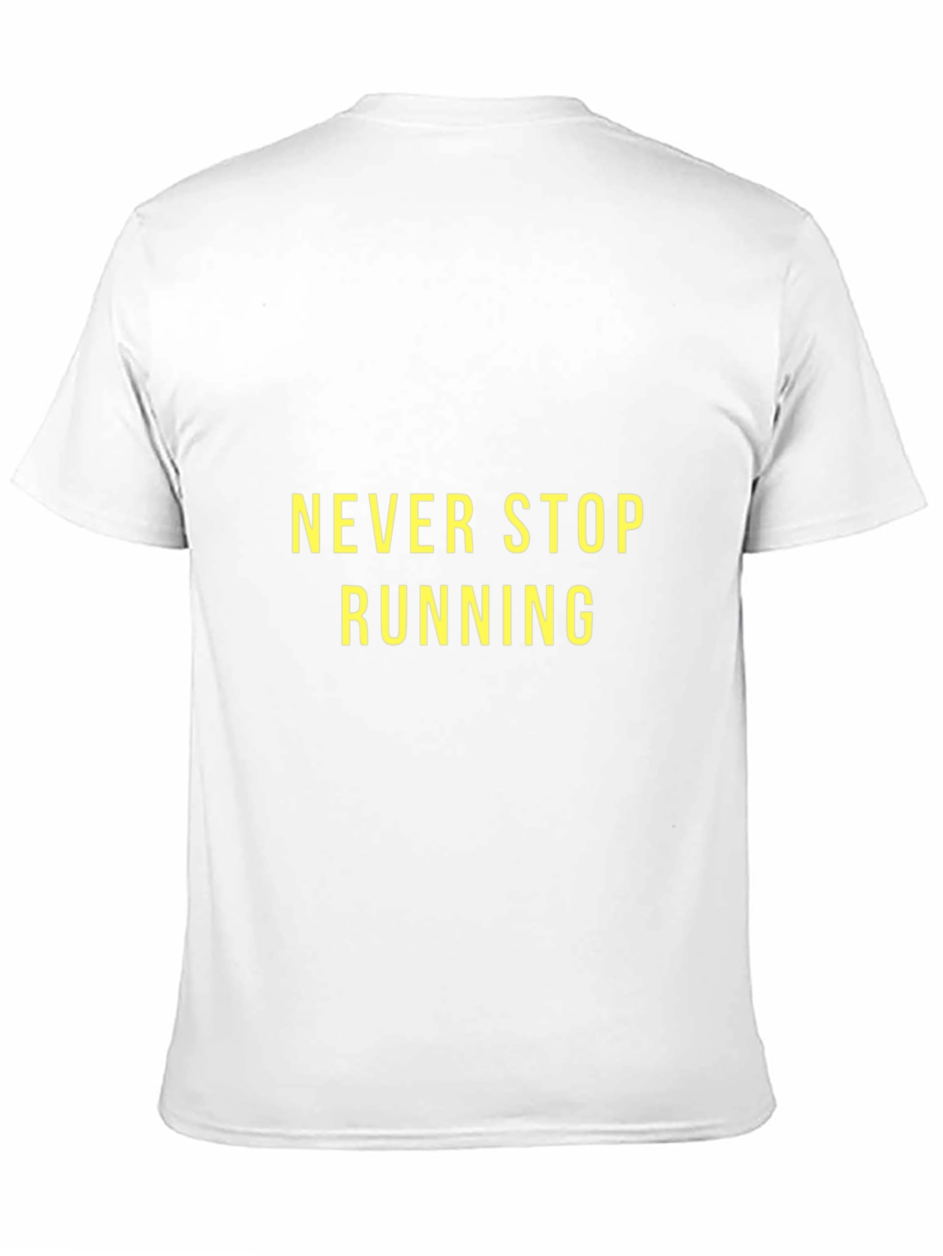 Never Stop Running Black Graphic Tee