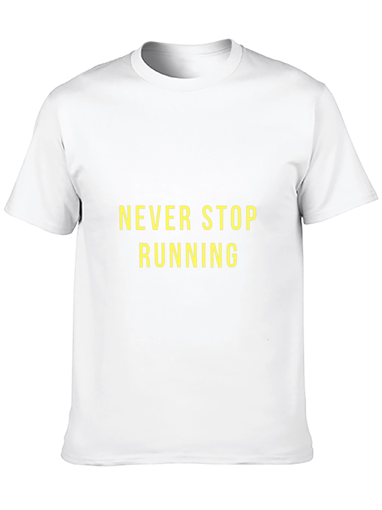Never Stop Running Black Graphic Tee
