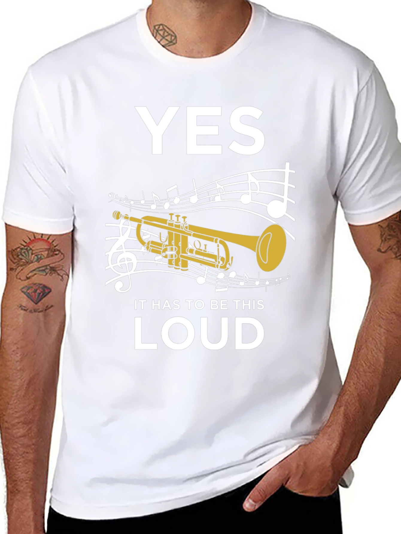 Funny Trumpet Musician Loud Music T-Shirt