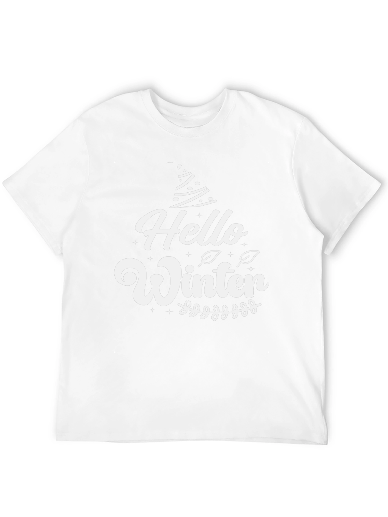 Hello Winter Graphic Tee - Holiday Season Shirt