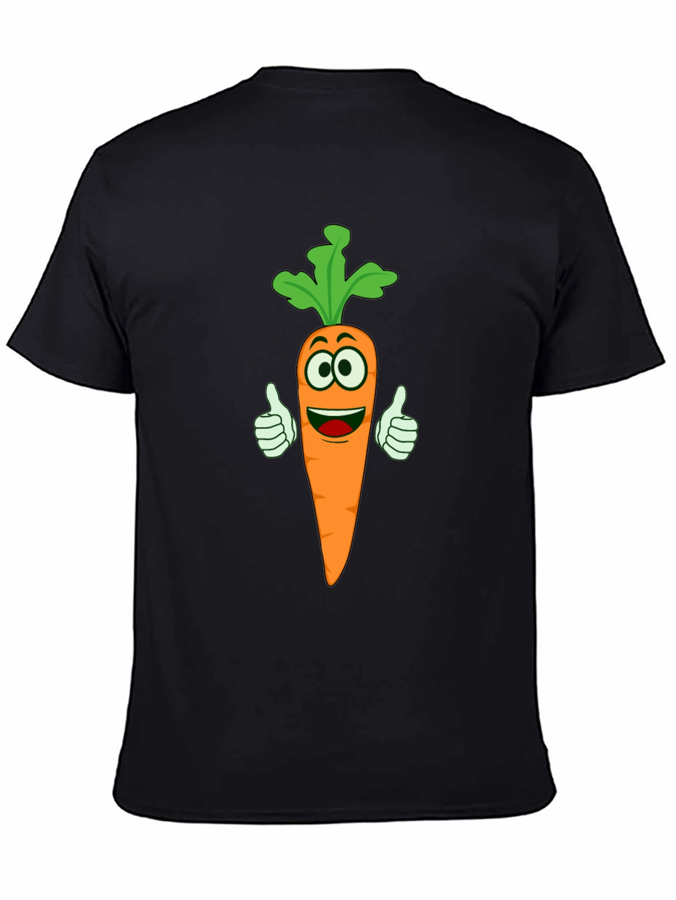 Funny Carrot Cartoon T-Shirt - Vegetable Lover Tee