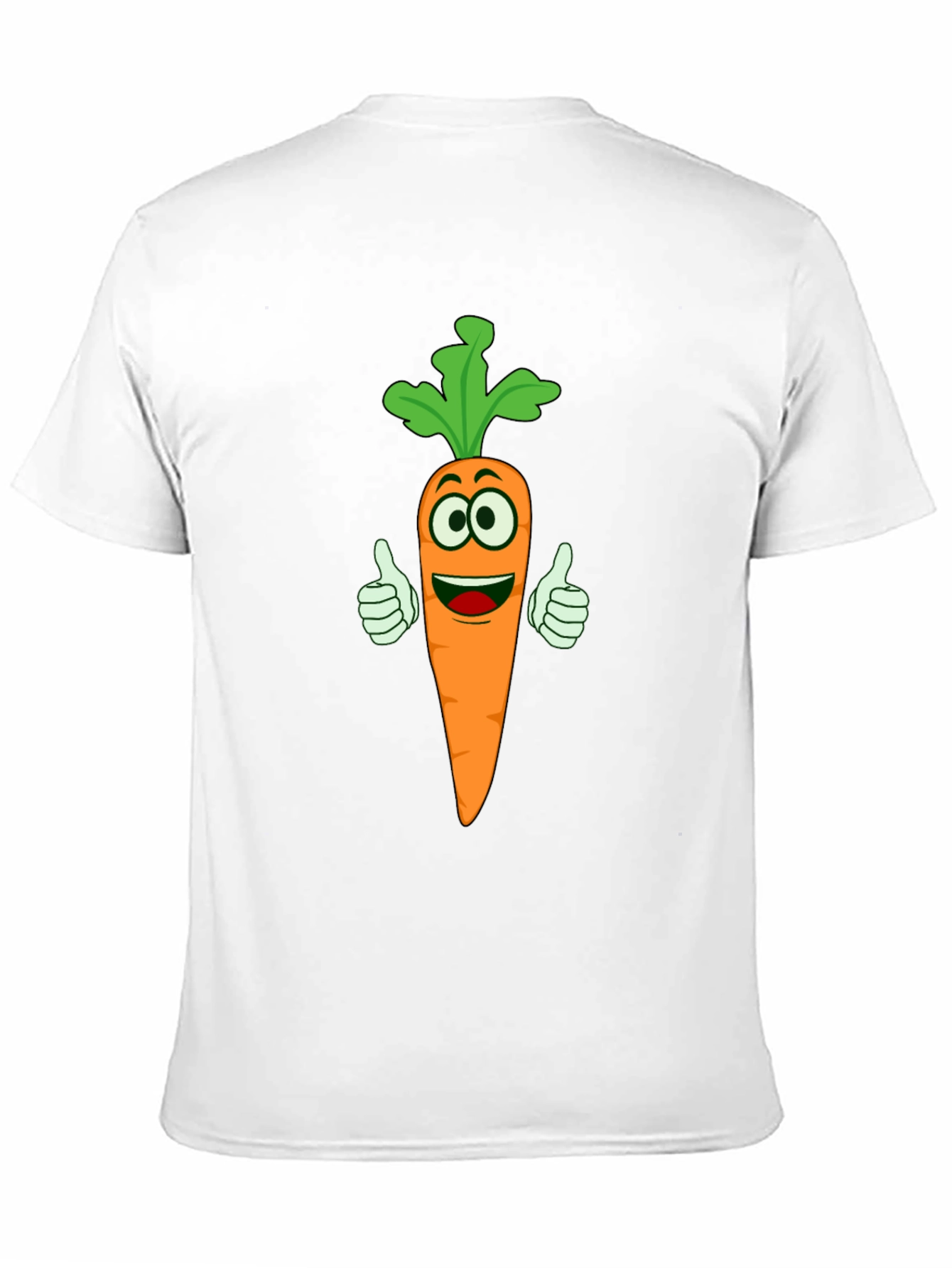 Funny Carrot Cartoon T-Shirt - Vegetable Lover Tee