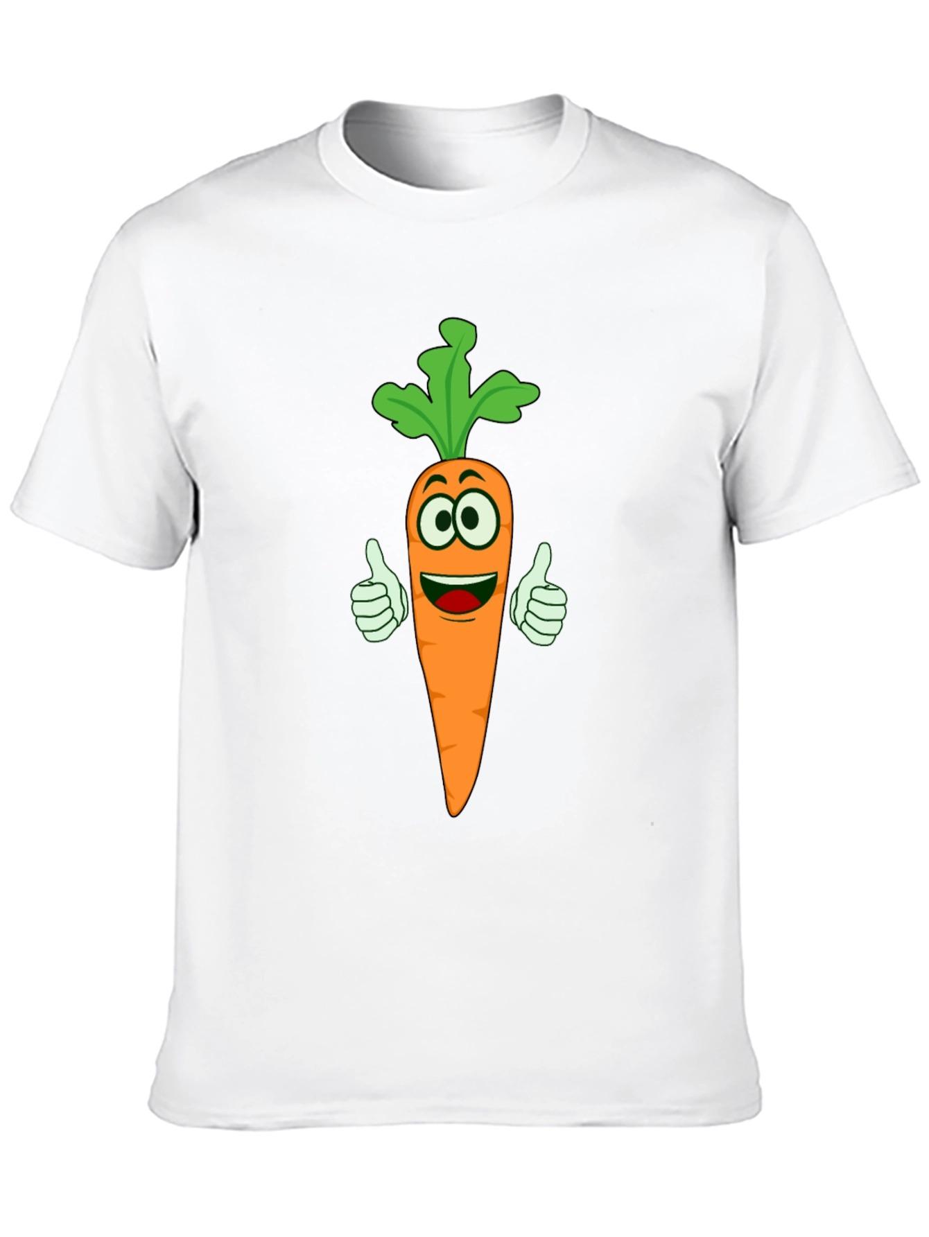 Funny Carrot Cartoon T-Shirt - Vegetable Lover Tee