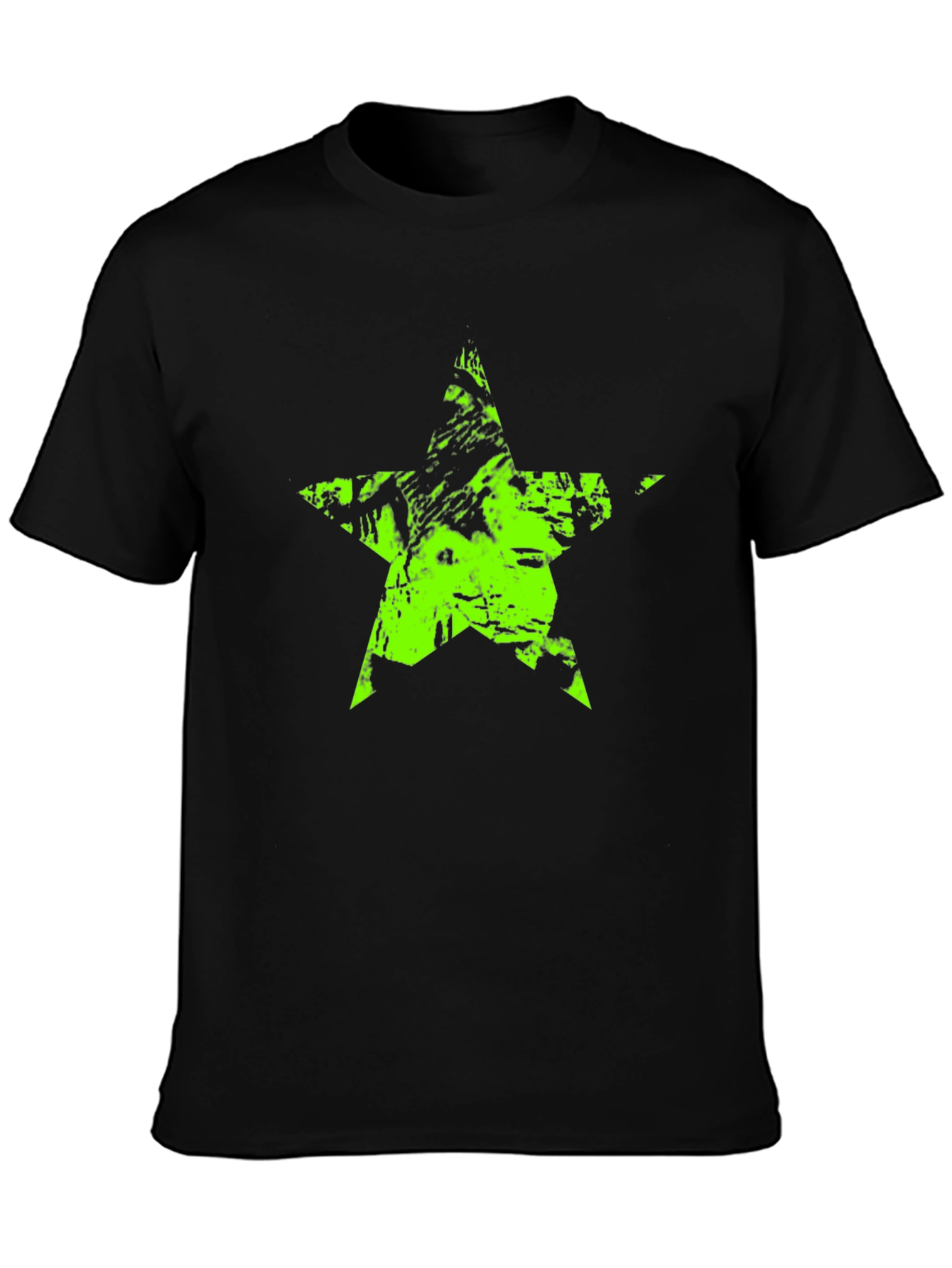 Grunge Star Black T-Shirt