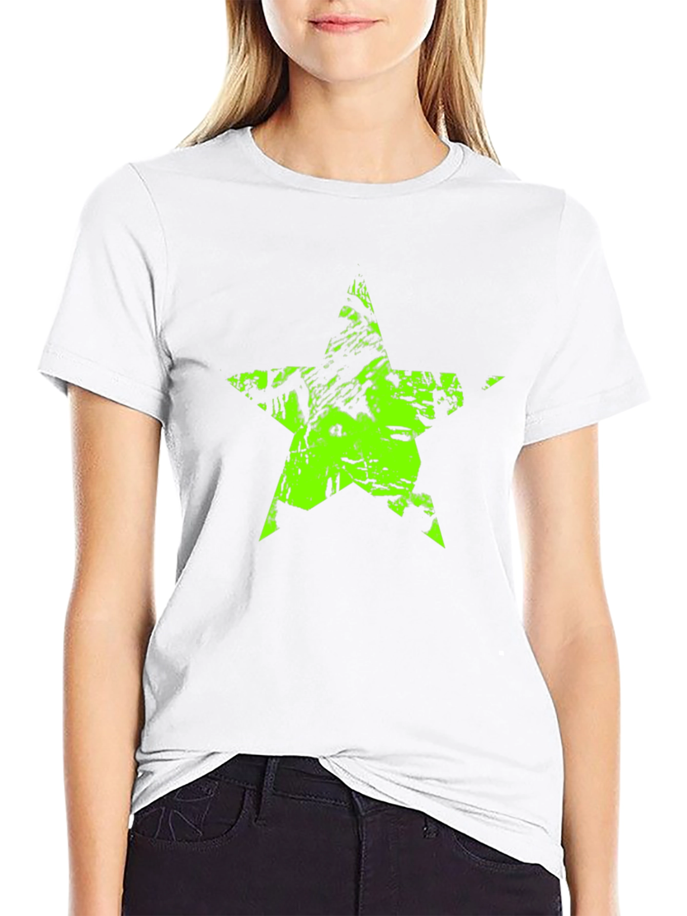 Grunge Star Black T-Shirt