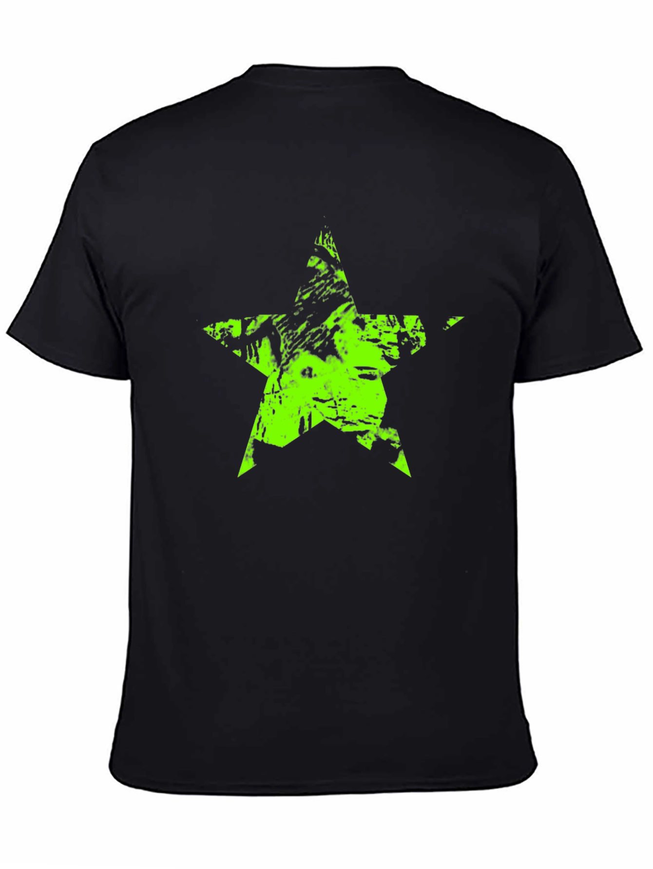 Grunge Star Black T-Shirt