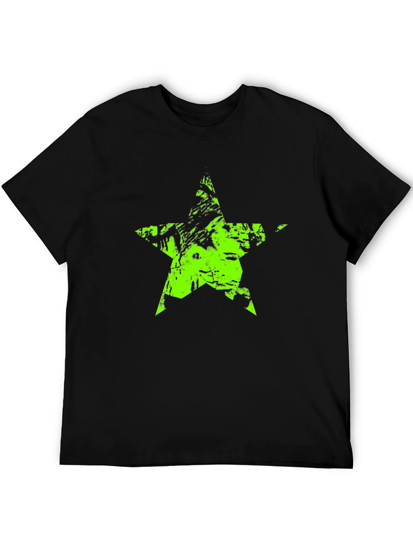 Grunge Star Black T-Shirt