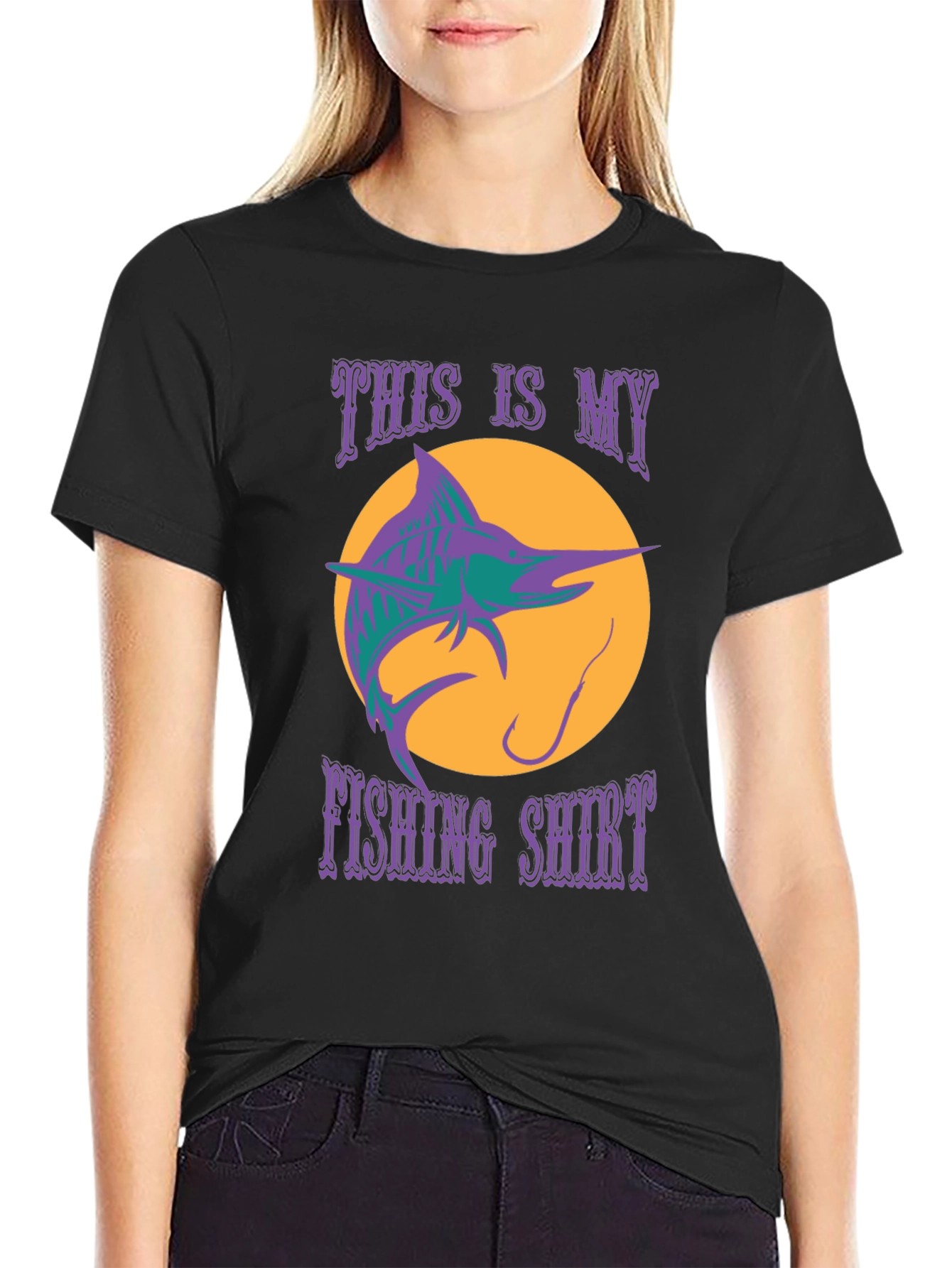 Mens This is My Fishing Shirt Graphic Tee