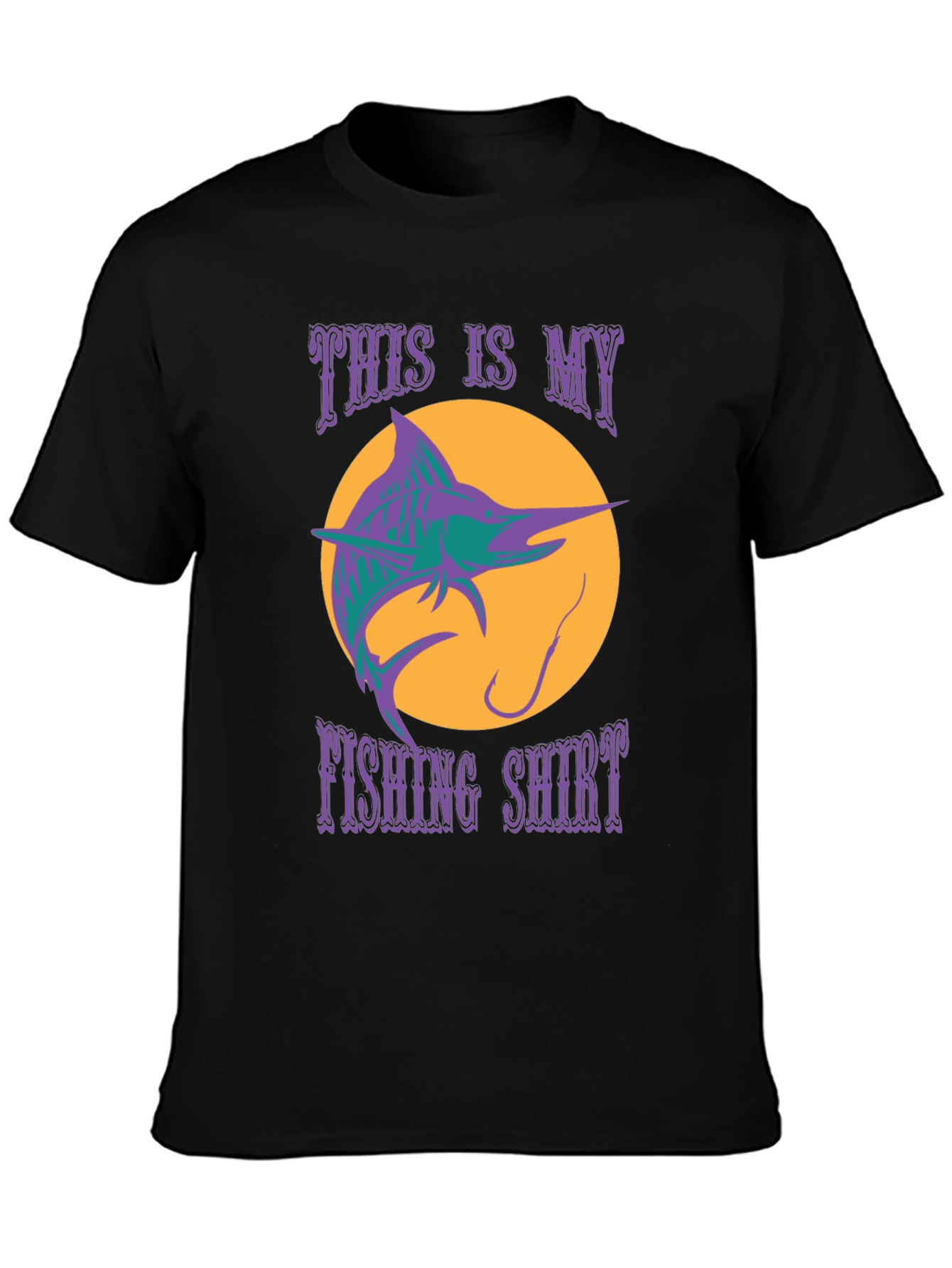 Mens This is My Fishing Shirt Graphic Tee